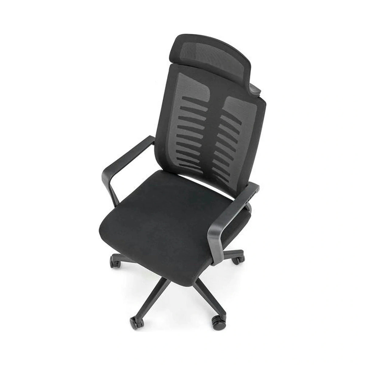 Scaun birou FABIO, negru, stofa clasica, 60x62x118/128 cm