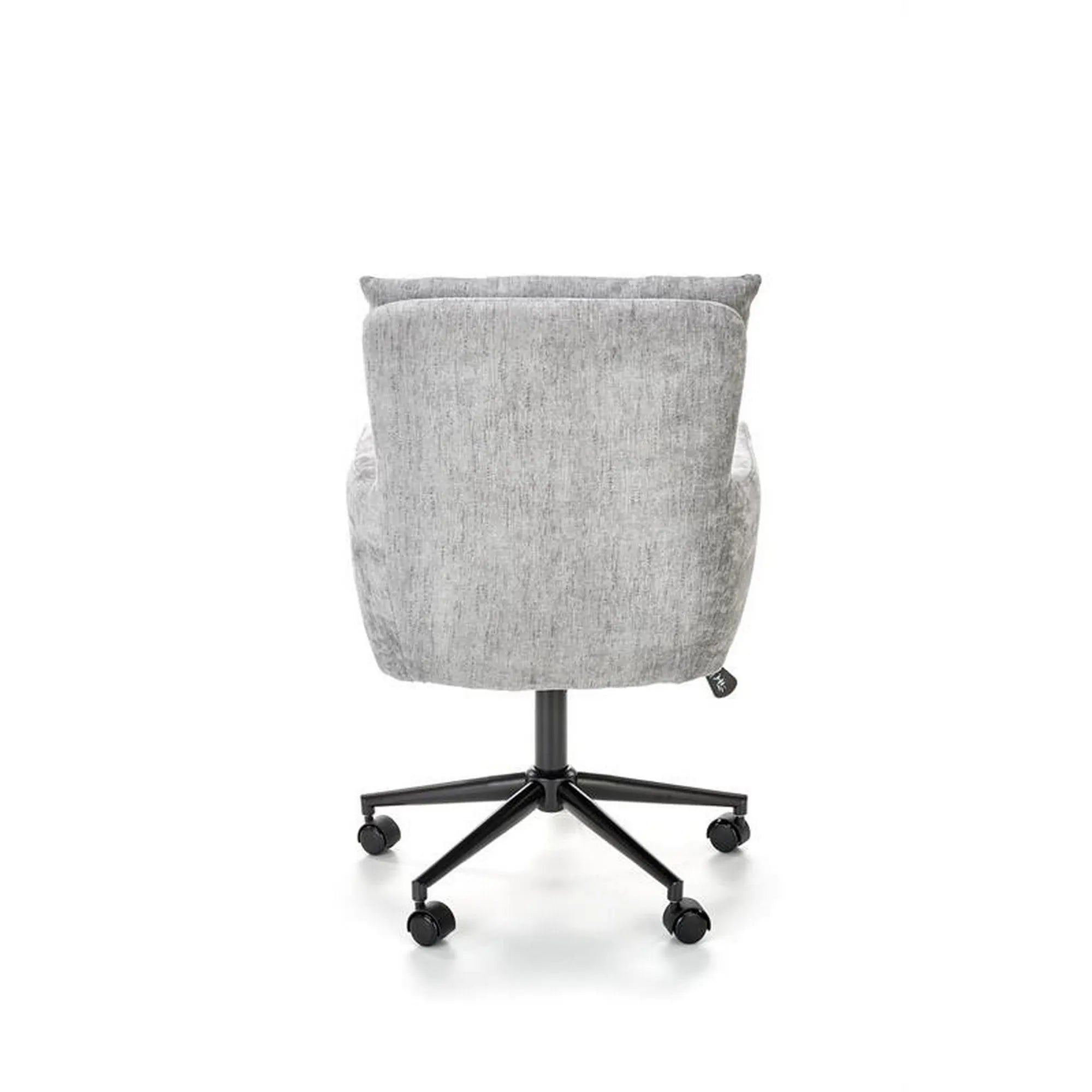 Scaun birou FLORES, gri deschis, stofa clasica/metal, 59x70x92/102 cm