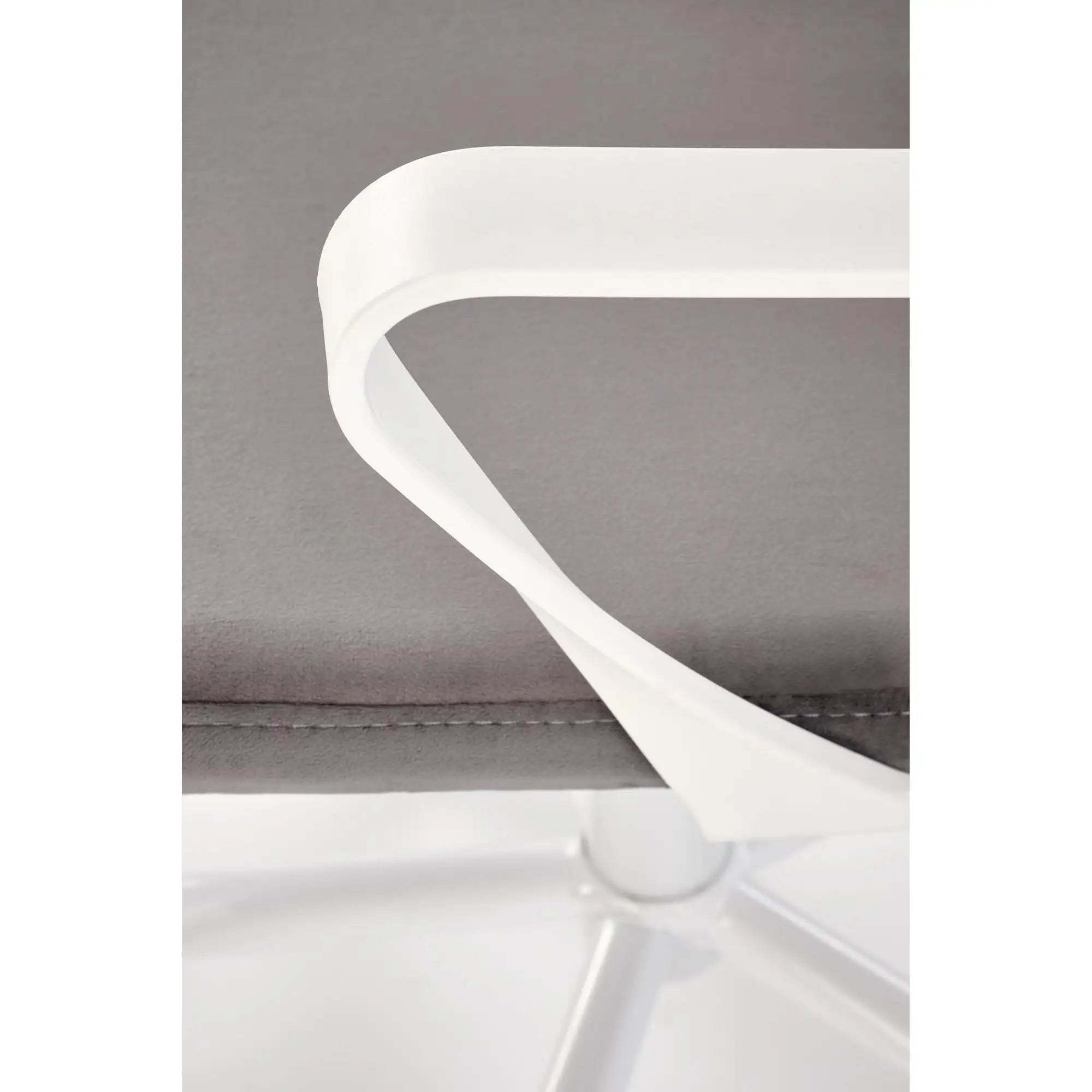 Scaun birou FRODO, gri/alb, stofa catifelata/plasa, 50x51x88/100 cm