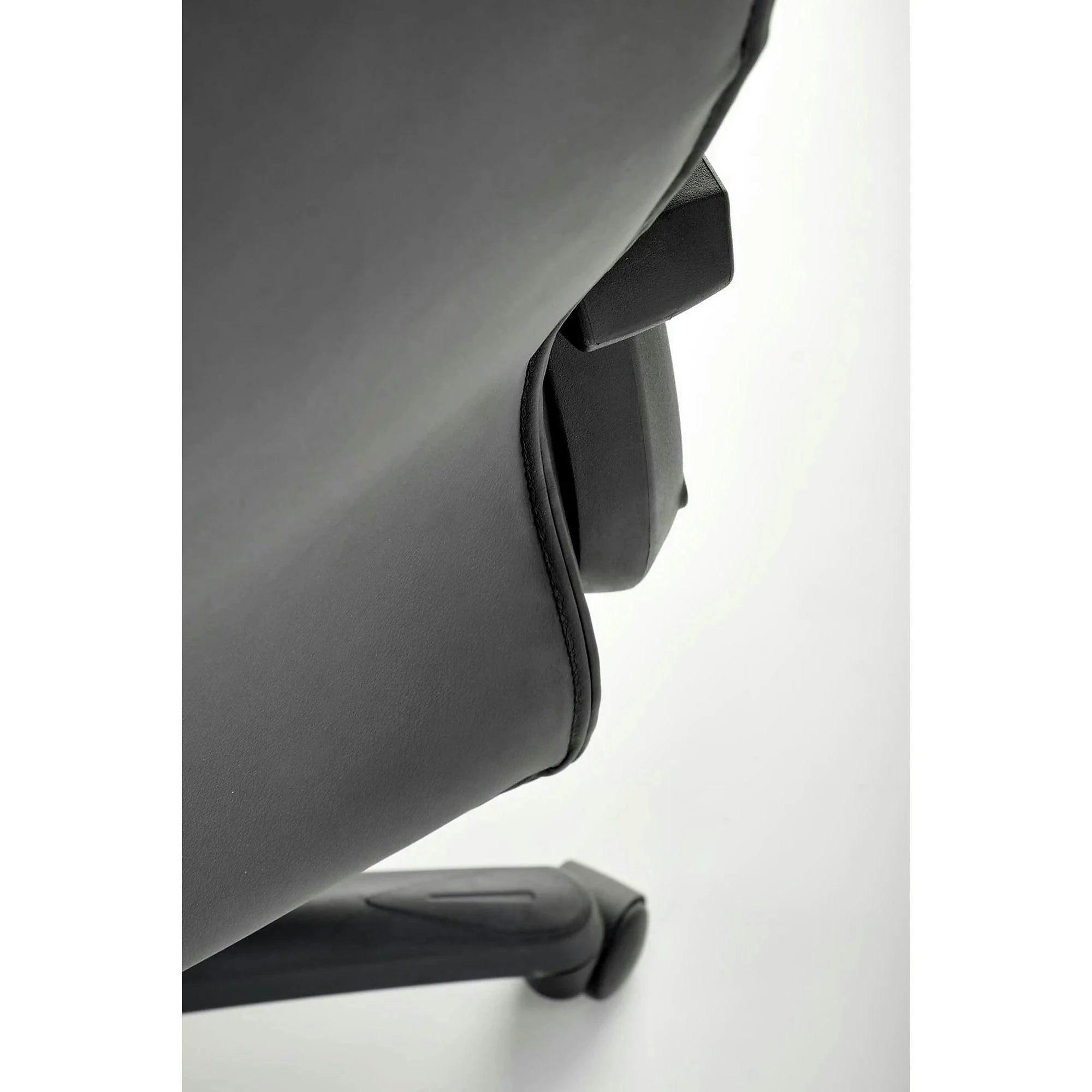 Scaun birou GANDALF, gri/negru, piele ecologica, 65x73x113/120 cm