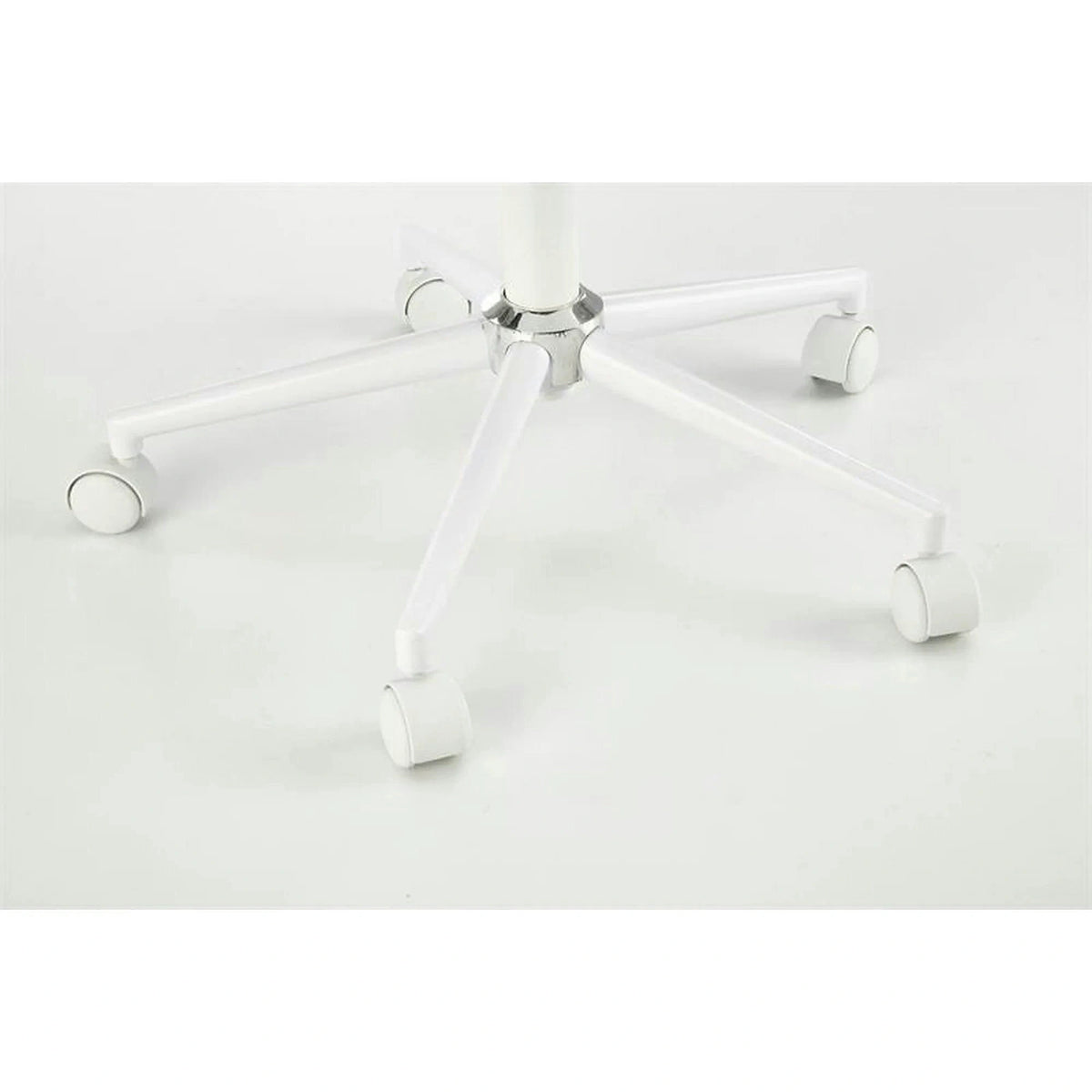 Scaun birou GASLY, alb, piele ecologica, 62x64x80/92 cm