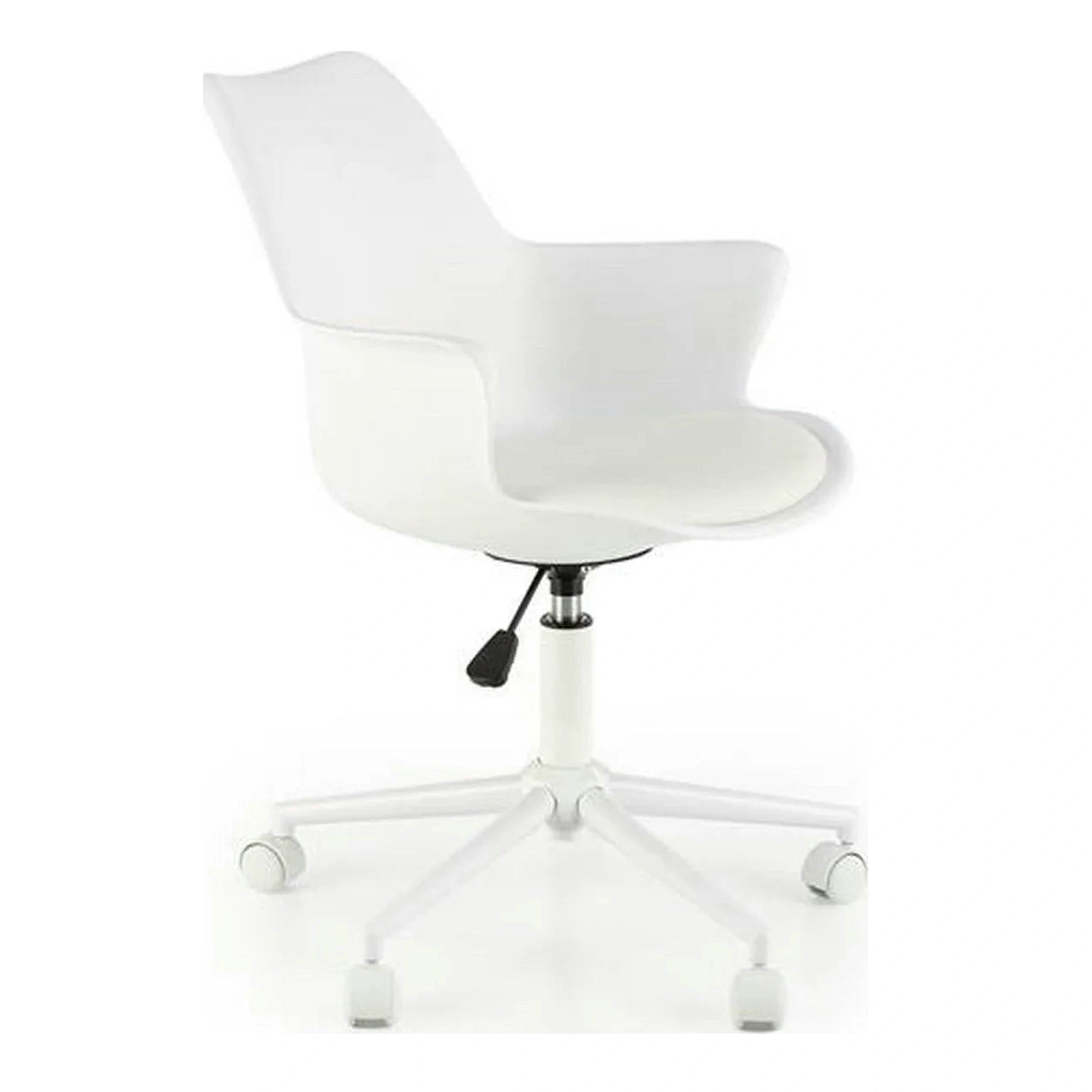 Scaun birou GASLY, alb, piele ecologica, 62x64x80/92 cm