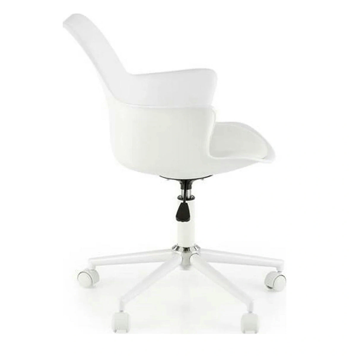 Scaun birou GASLY, alb, piele ecologica, 62x64x80/92 cm