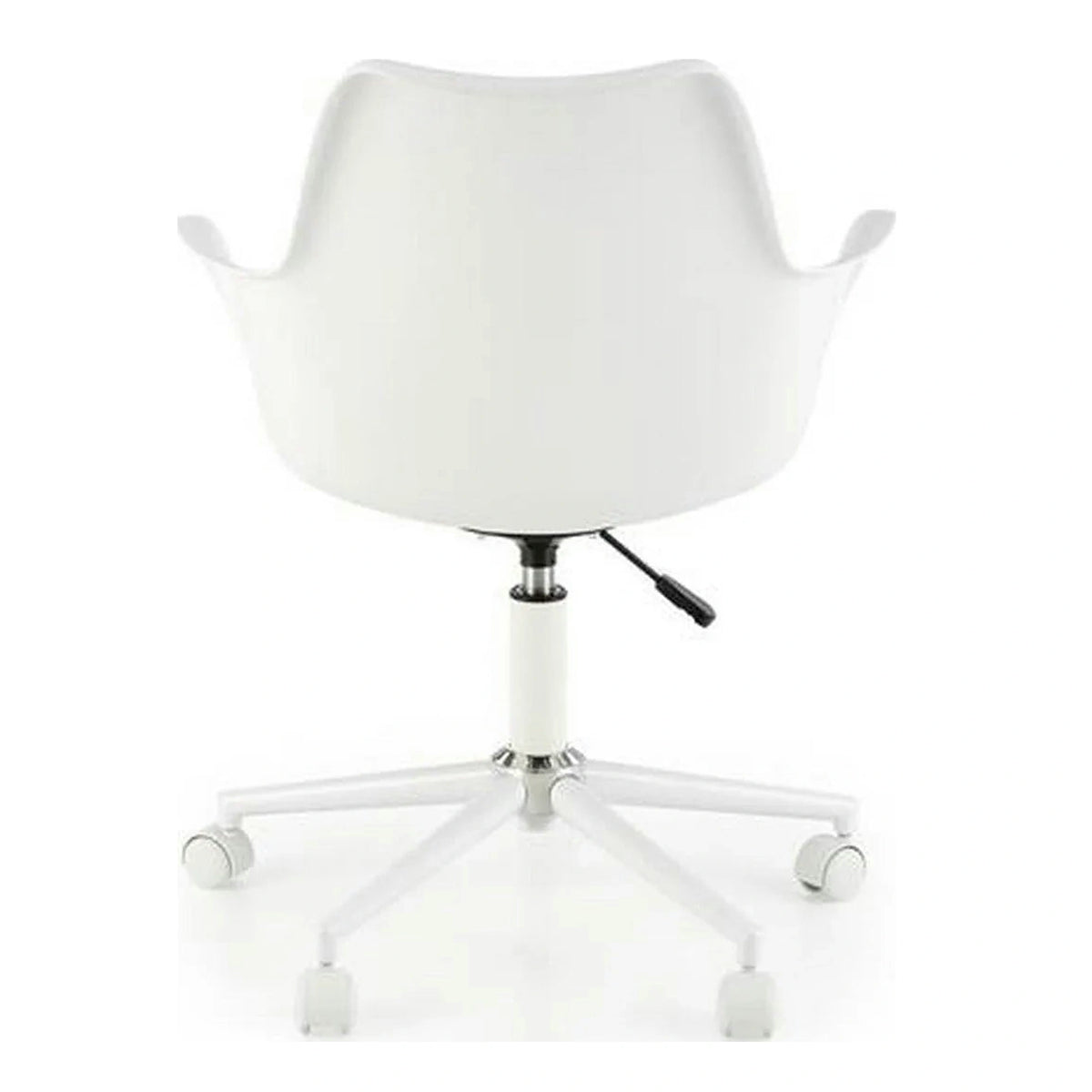 Scaun birou GASLY, alb, piele ecologica, 62x64x80/92 cm