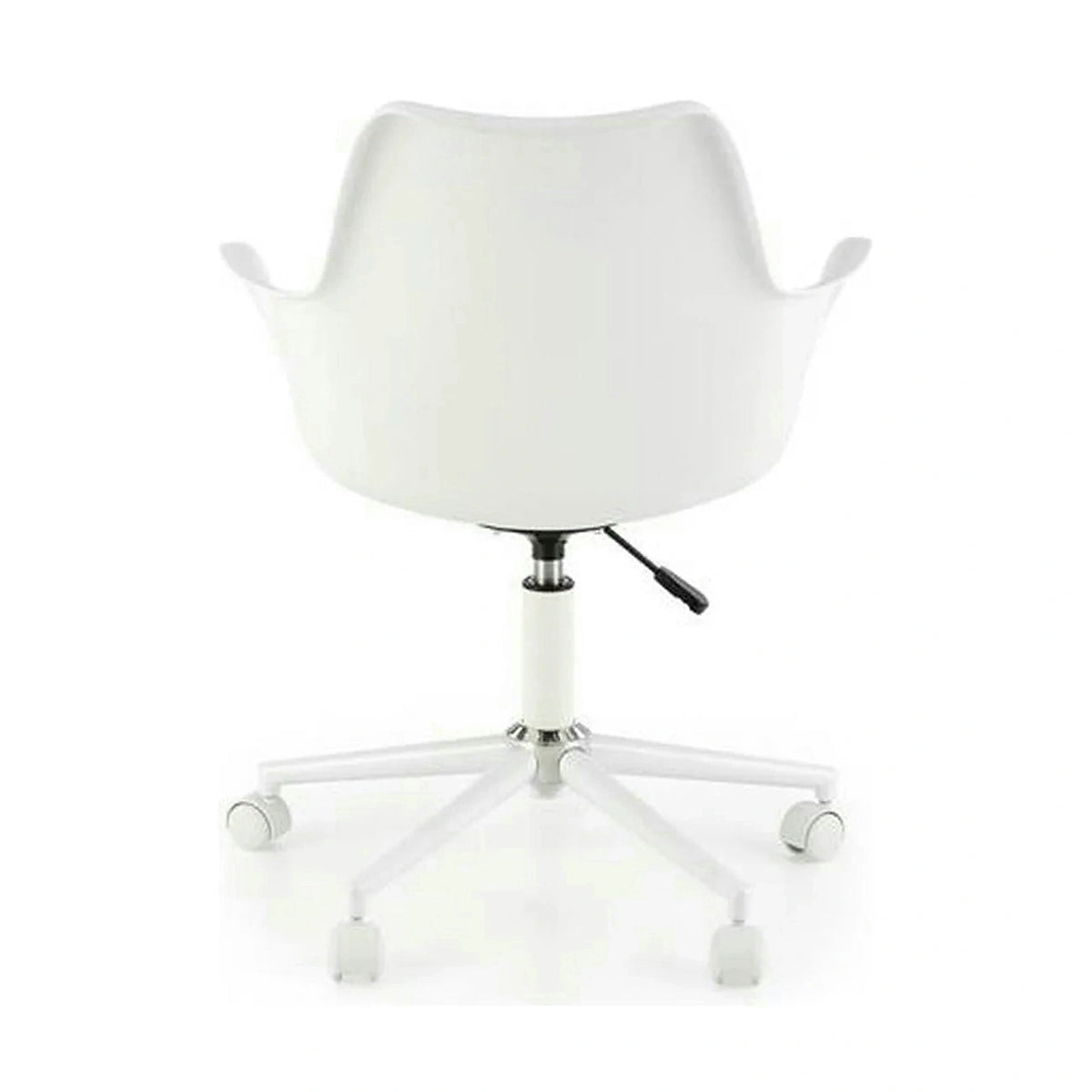Scaun birou GASLY, alb, piele ecologica, 62x64x80/92 cm