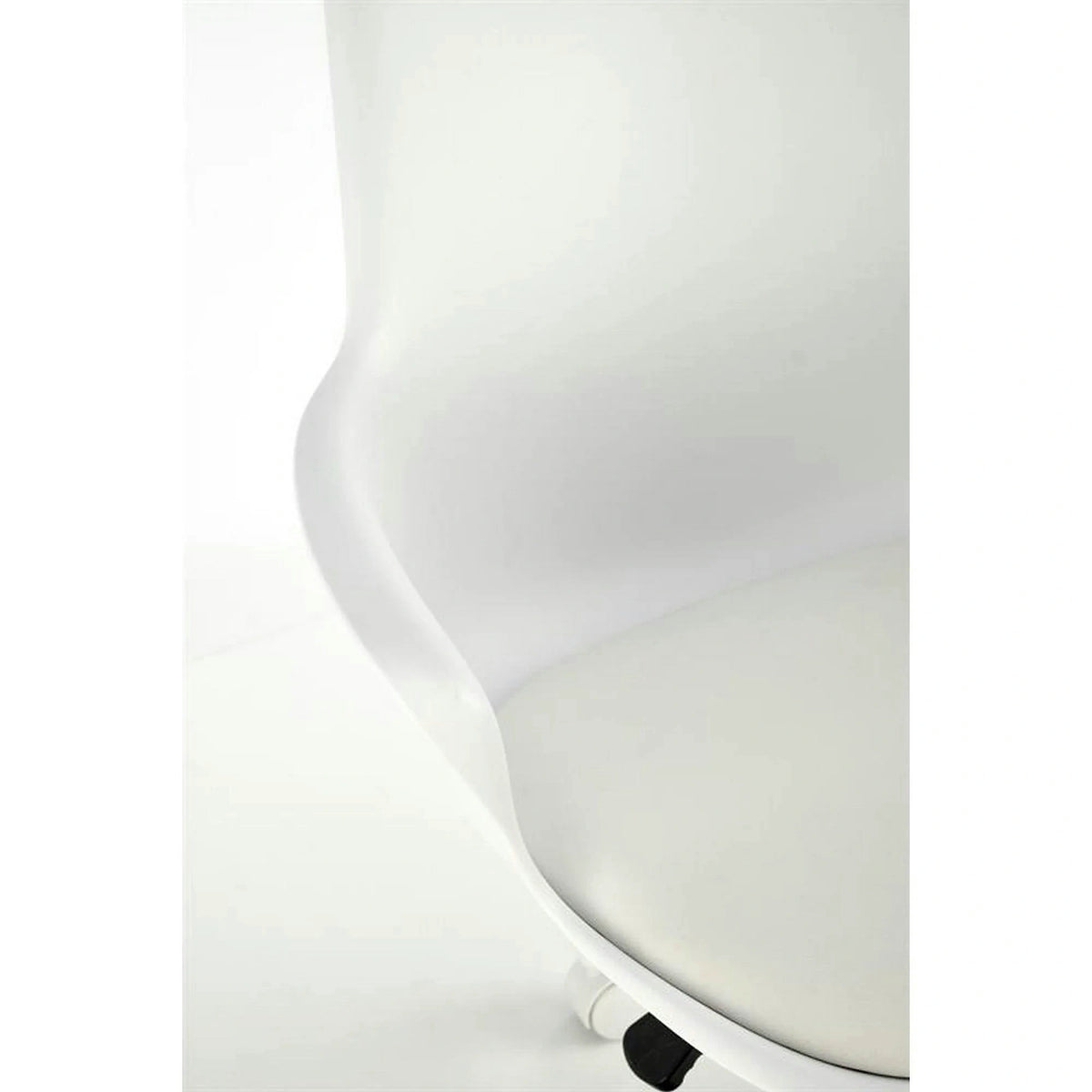 Scaun birou GASLY, alb, piele ecologica, 62x64x80/92 cm