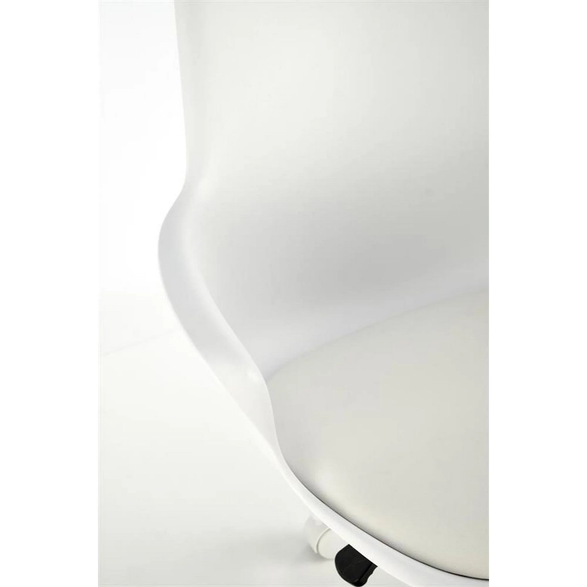 Scaun birou GASLY, alb, piele ecologica, 62x64x80/92 cm