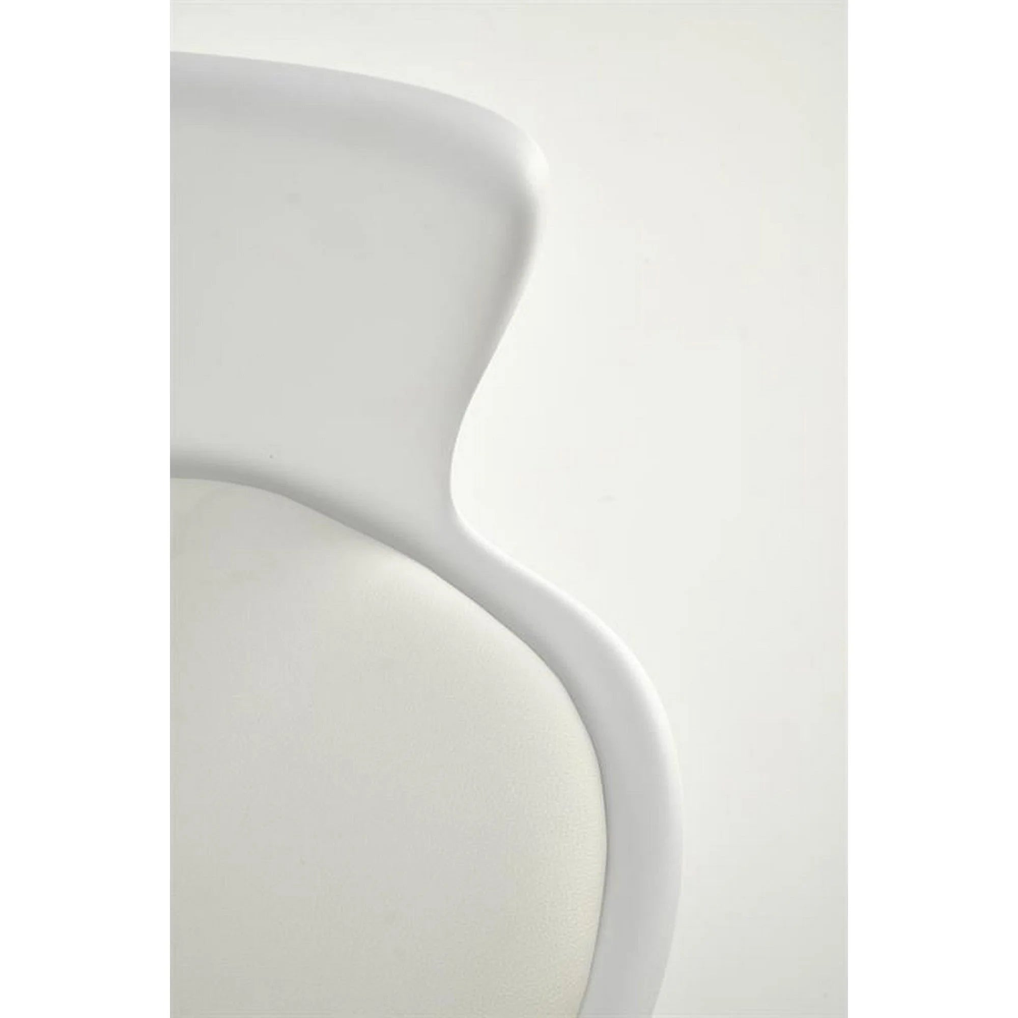 Scaun birou GASLY, alb, piele ecologica, 62x64x80/92 cm