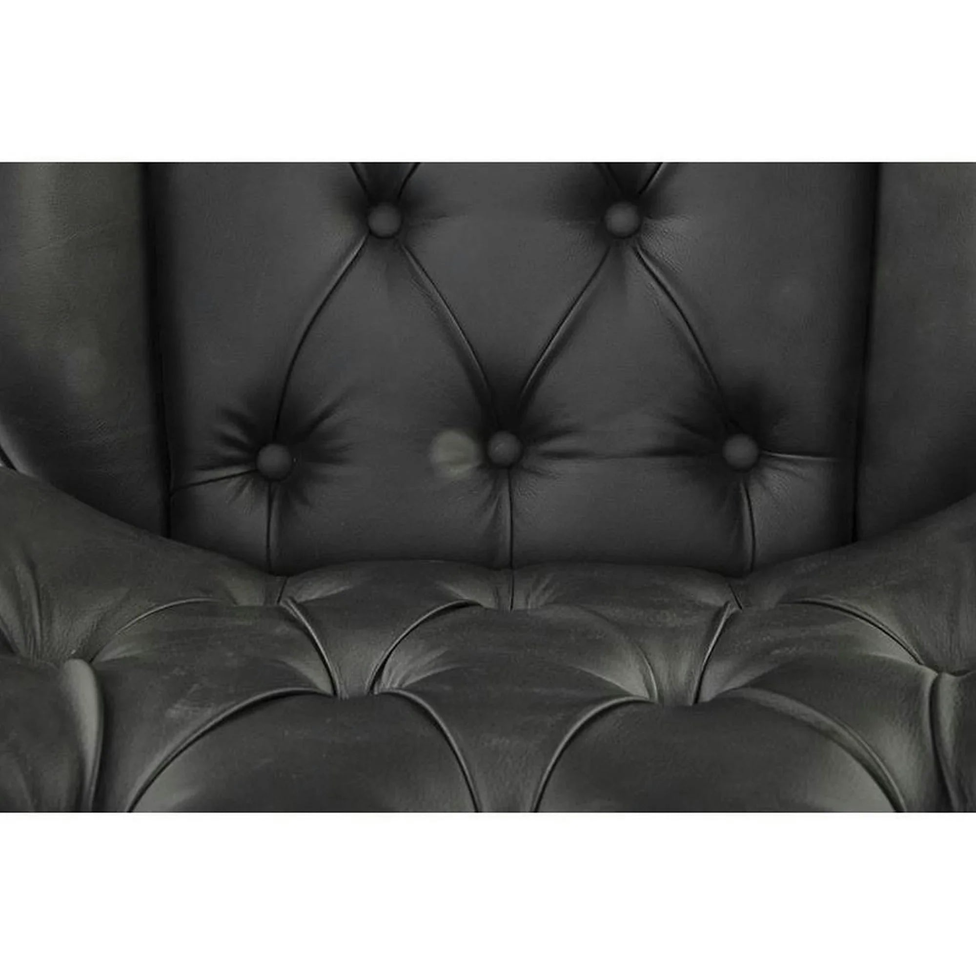 Scaun birou GAVIN, nuc/negru, piele ecologica/metal, 60x65x90/100 cm