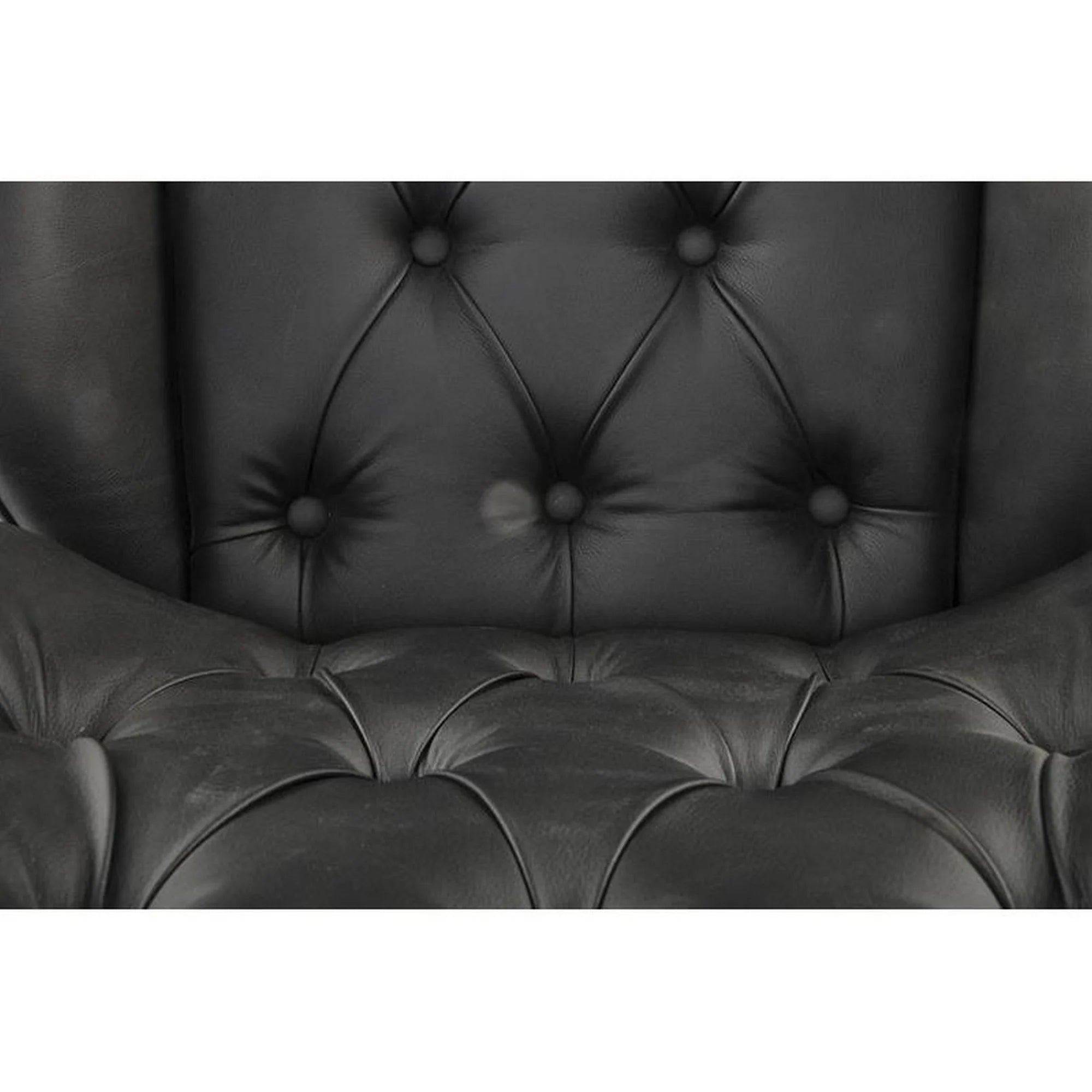 Scaun birou GAVIN, nuc/negru, piele ecologica/metal, 60x65x90/100 cm