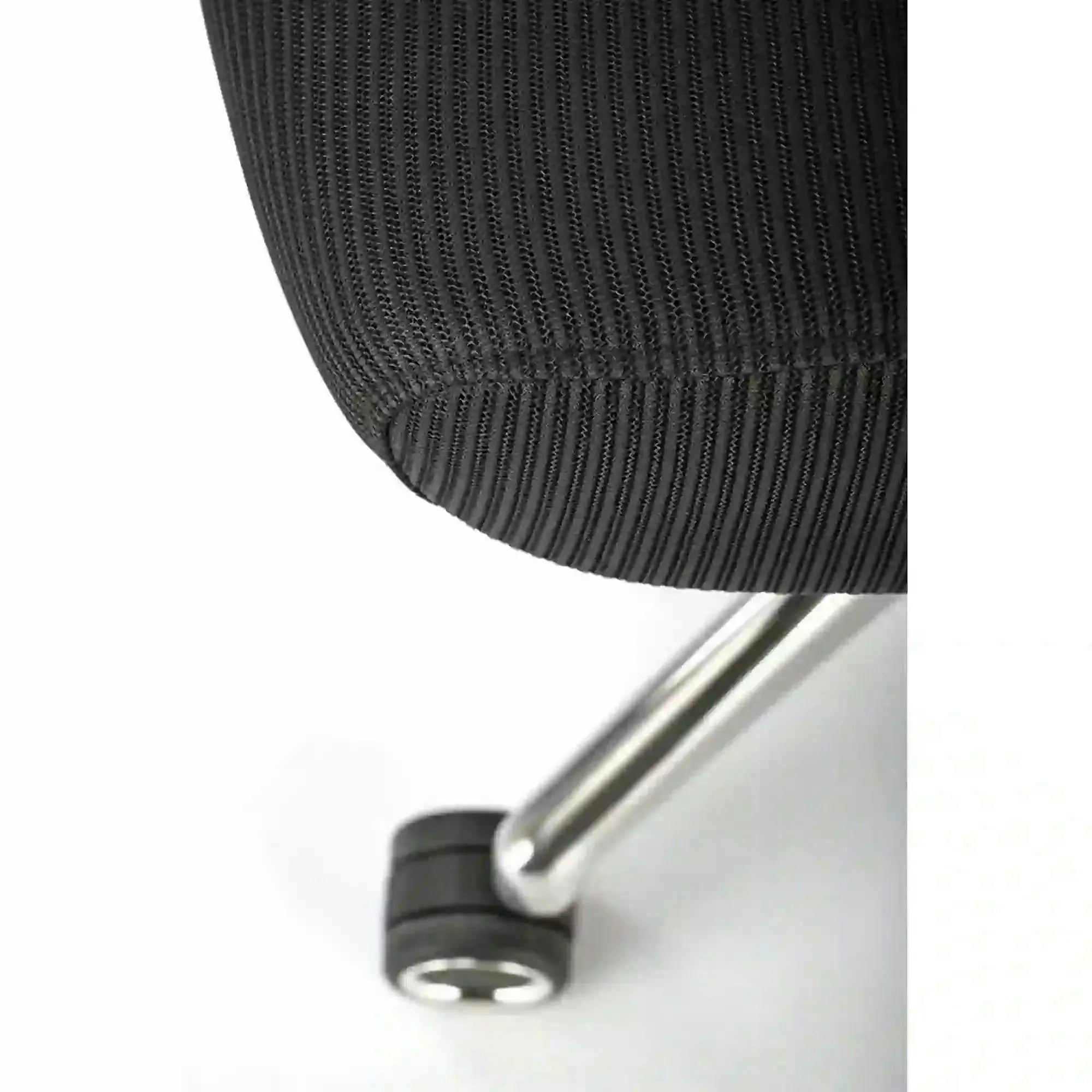 Scaun birou GILBERTO, negru/crom, stofa clasica/metal, 70x64x121/129 cm