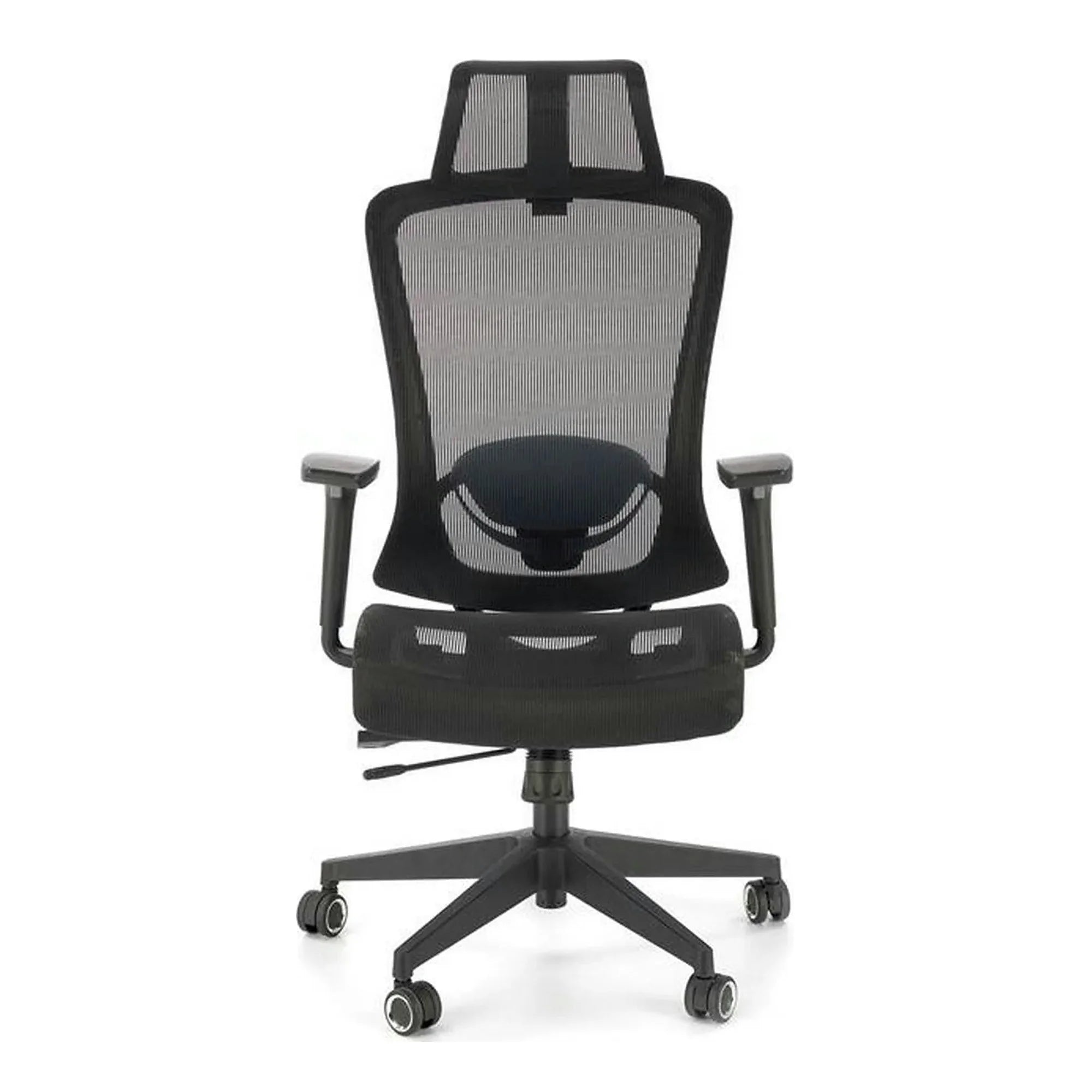 Scaun birou GOLIAT, negru, stofa clasica, 63x63x125 cm