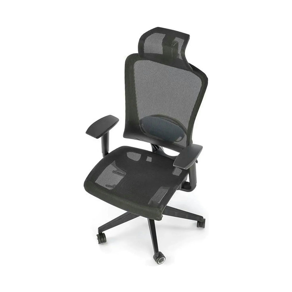 Scaun birou GOLIAT, negru, stofa clasica, 63x63x125 cm