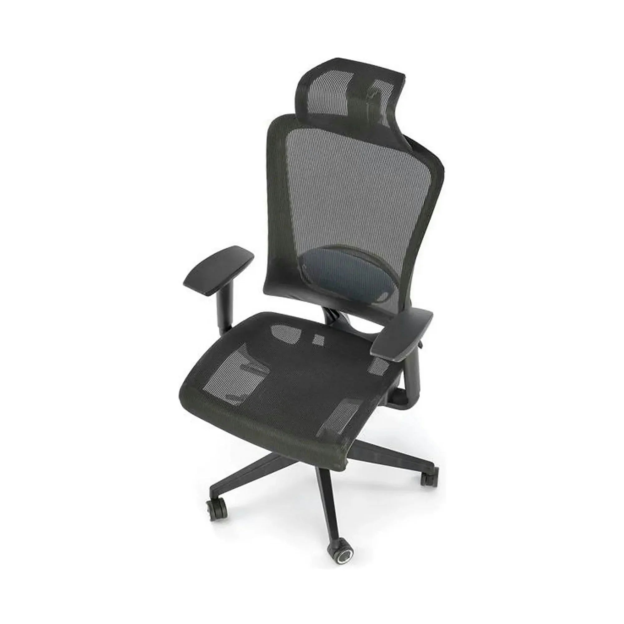 Scaun birou GOLIAT, negru, stofa clasica, 63x63x125 cm