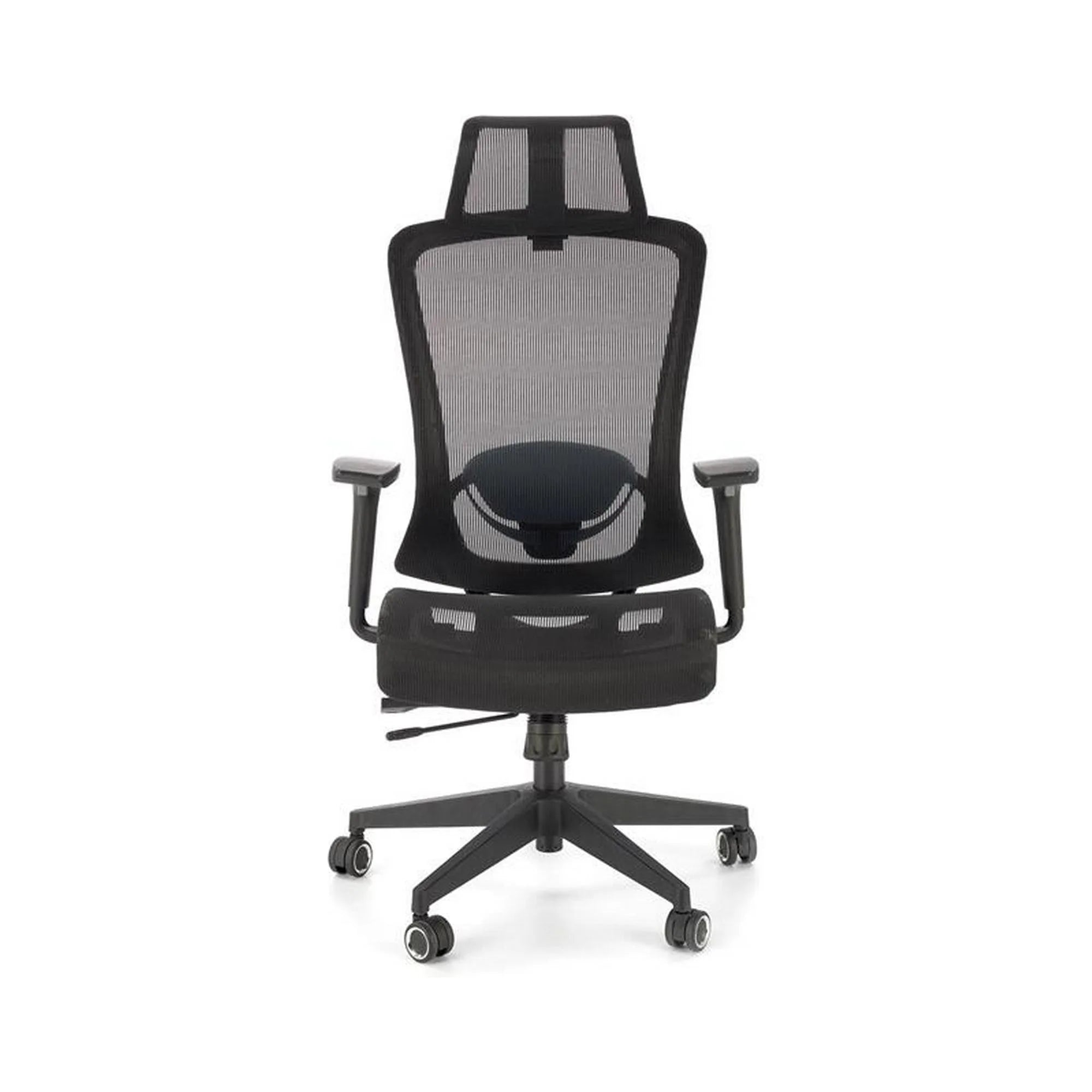 Scaun birou GOLIAT, negru, stofa clasica, 63x63x125 cm