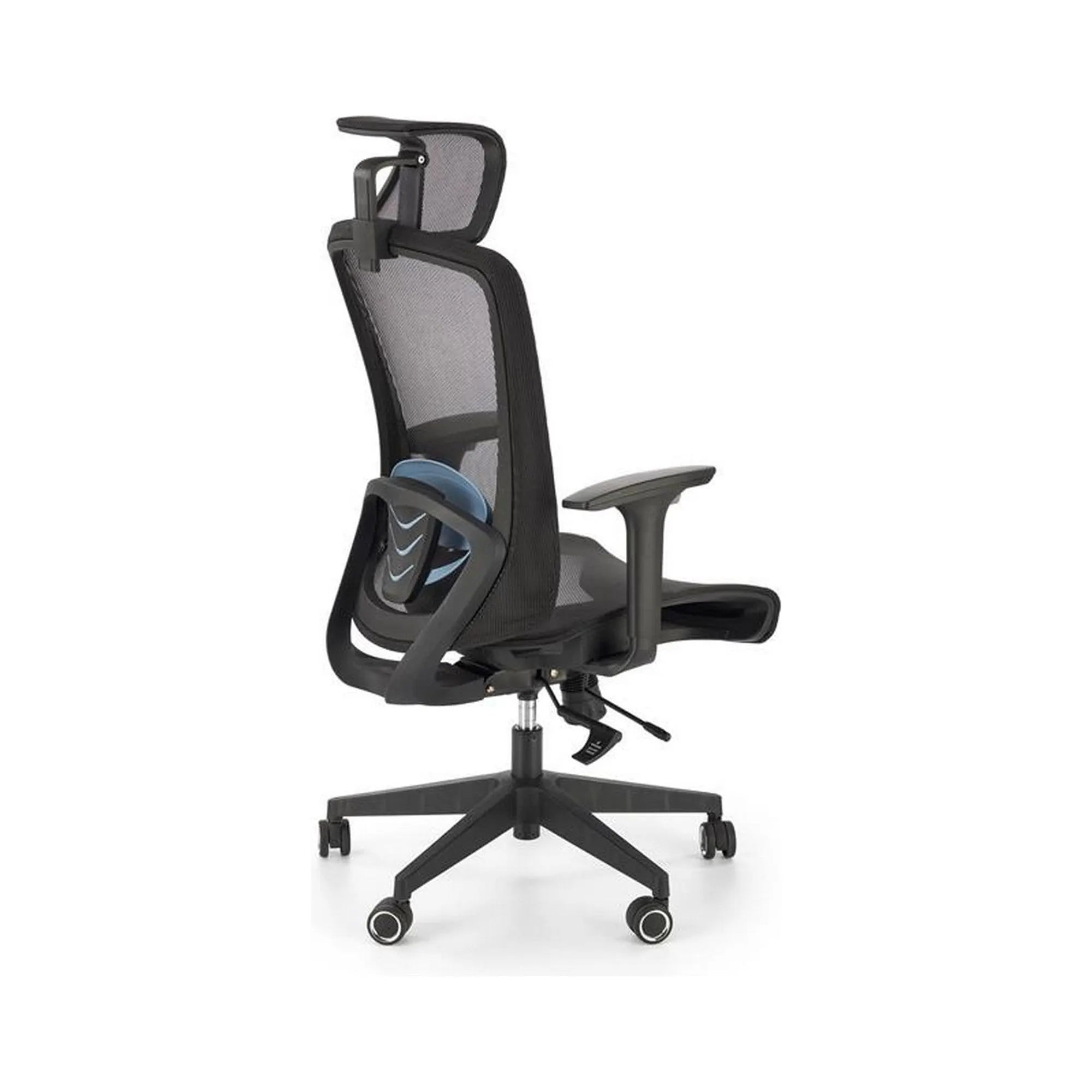 Scaun birou GOLIAT, negru, stofa clasica, 63x63x125 cm