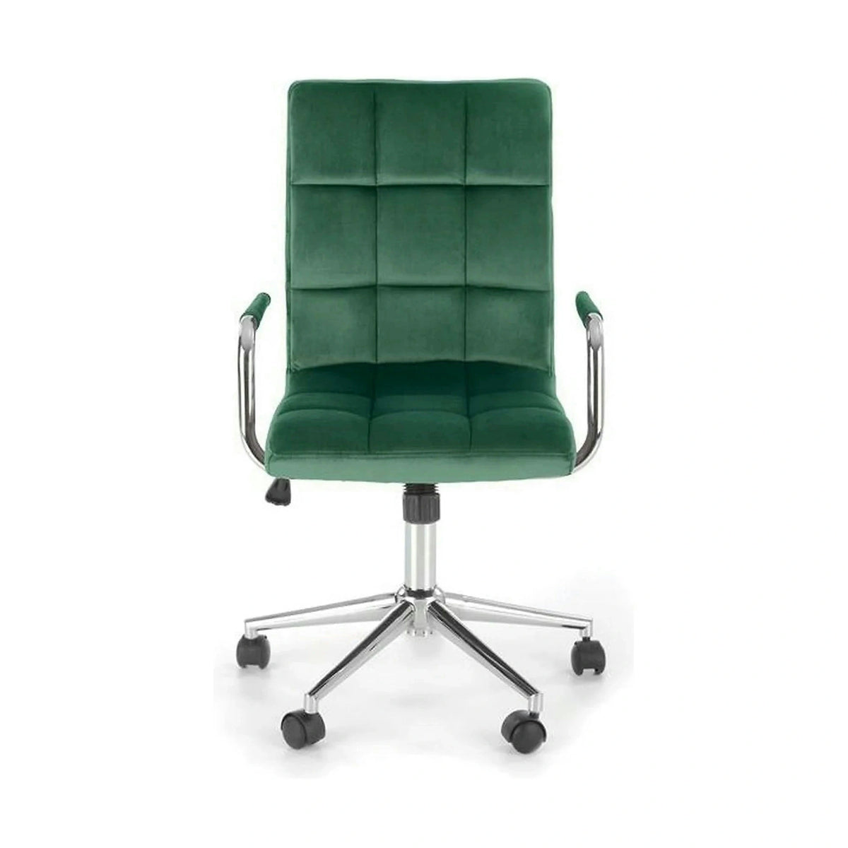 Scaun birou GONZO 4, verde, stofa catifelata, 60x53x93/105 cm