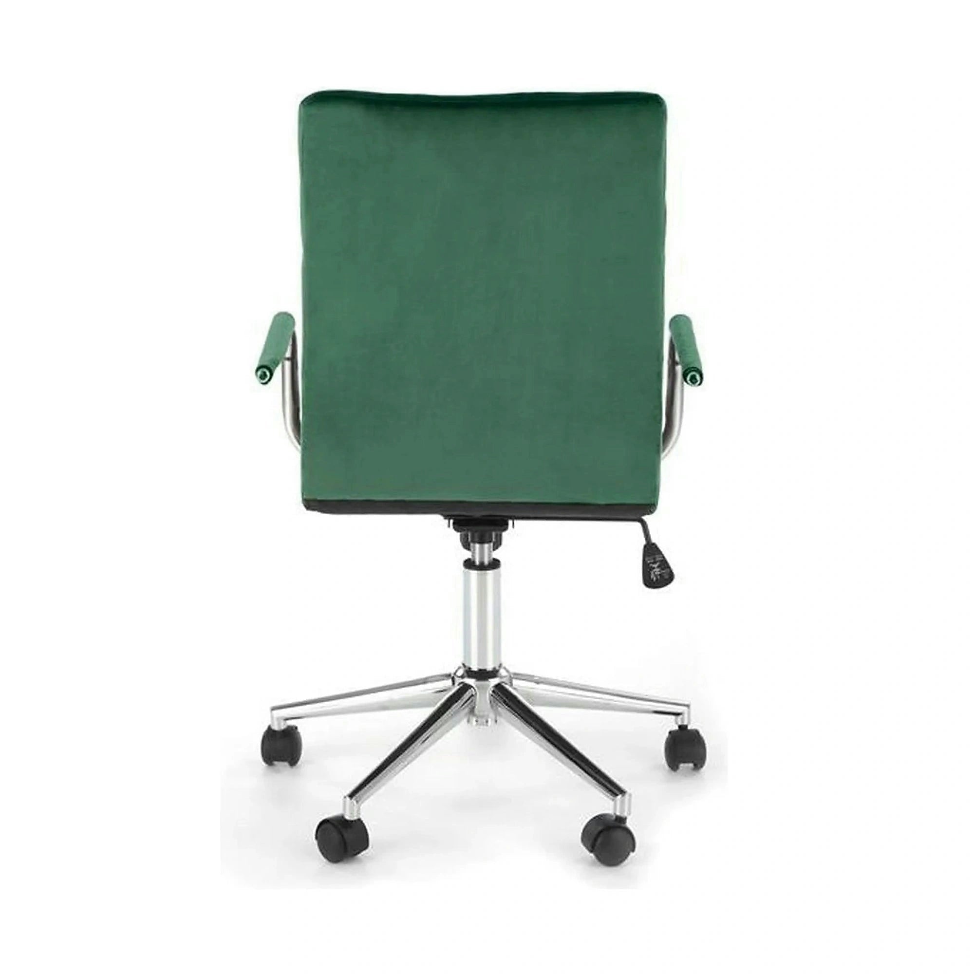 Scaun birou GONZO 4, verde, stofa catifelata, 60x53x93/105 cm