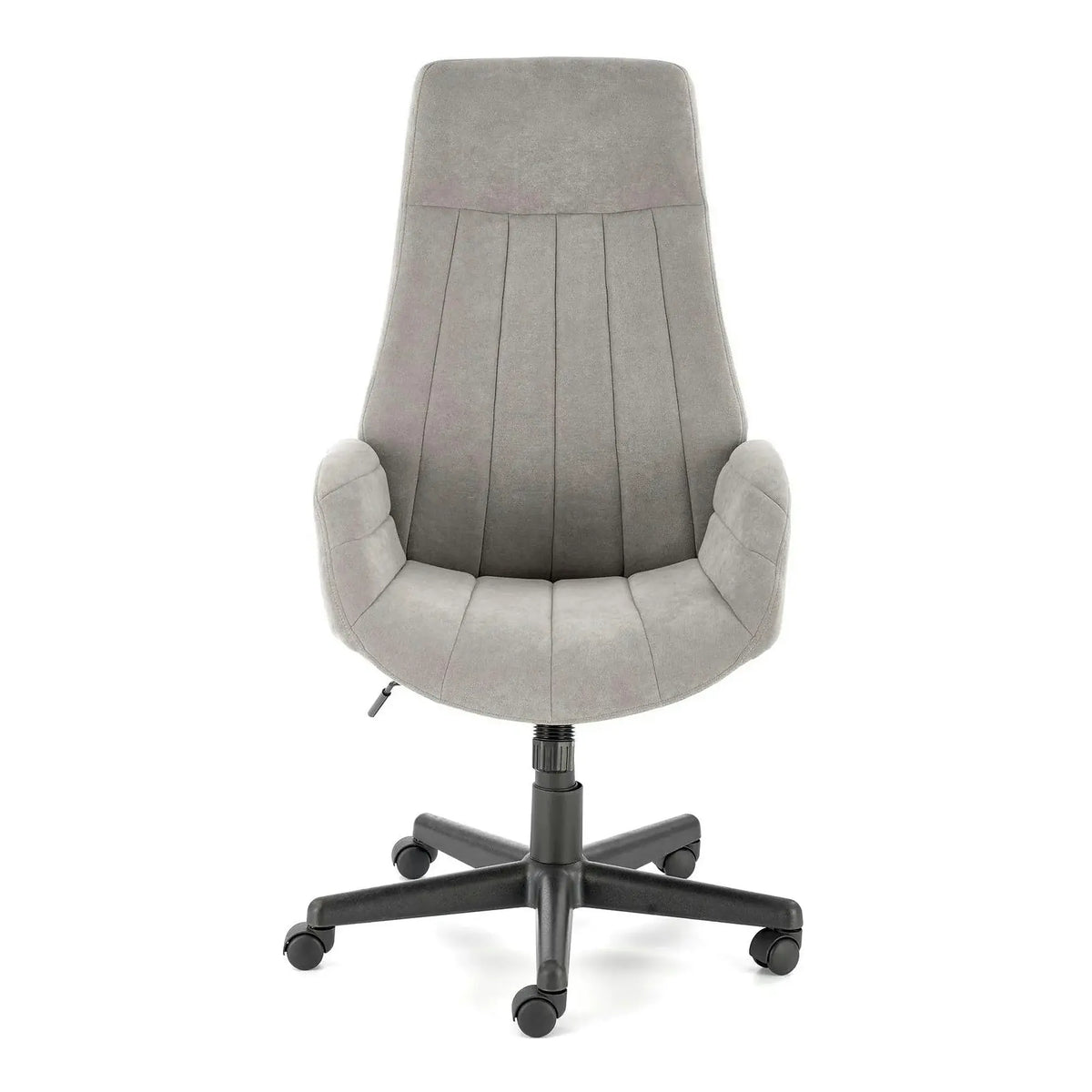 Scaun birou HARPER, gri/negru, stofa clasica/metal, 62x70x113/123 cm