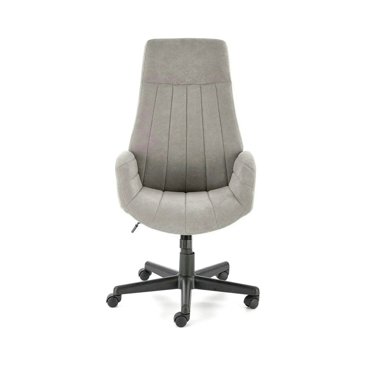Scaun birou HARPER, gri/negru, stofa clasica/metal, 62x70x113/123 cm