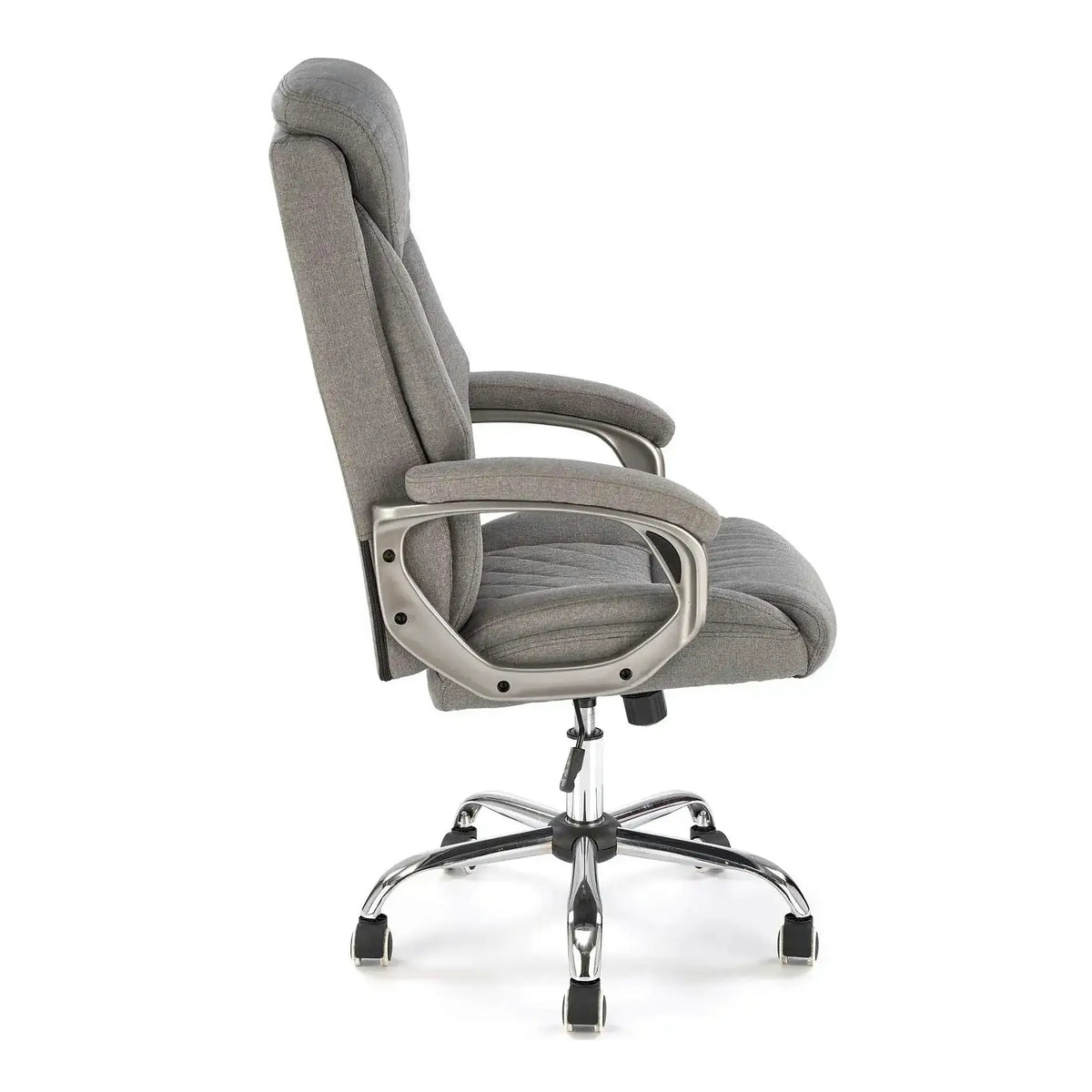 Scaun birou HELDER 2, gri, stofa clasica/metal, 66x71x113/120 cm