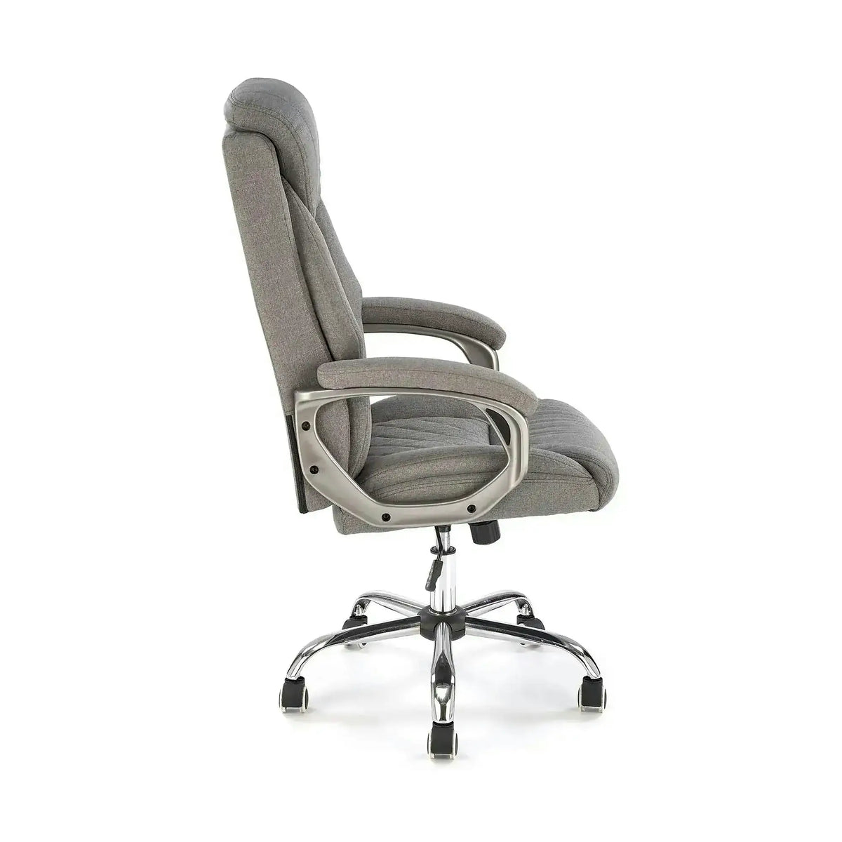 Scaun birou HELDER 2, gri, stofa clasica/metal, 66x71x113/120 cm