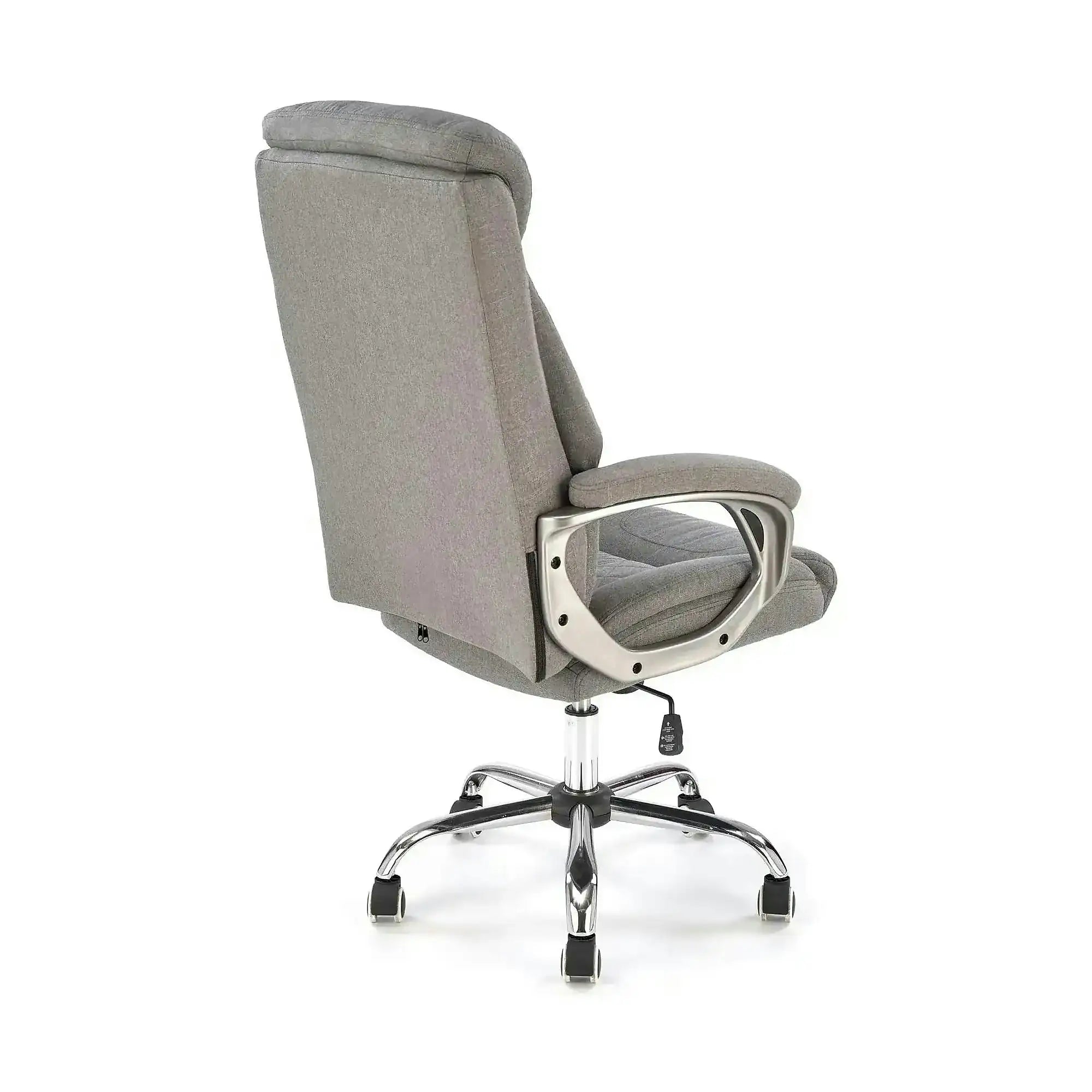 Scaun birou HELDER 2, gri, stofa clasica/metal, 66x71x113/120 cm
