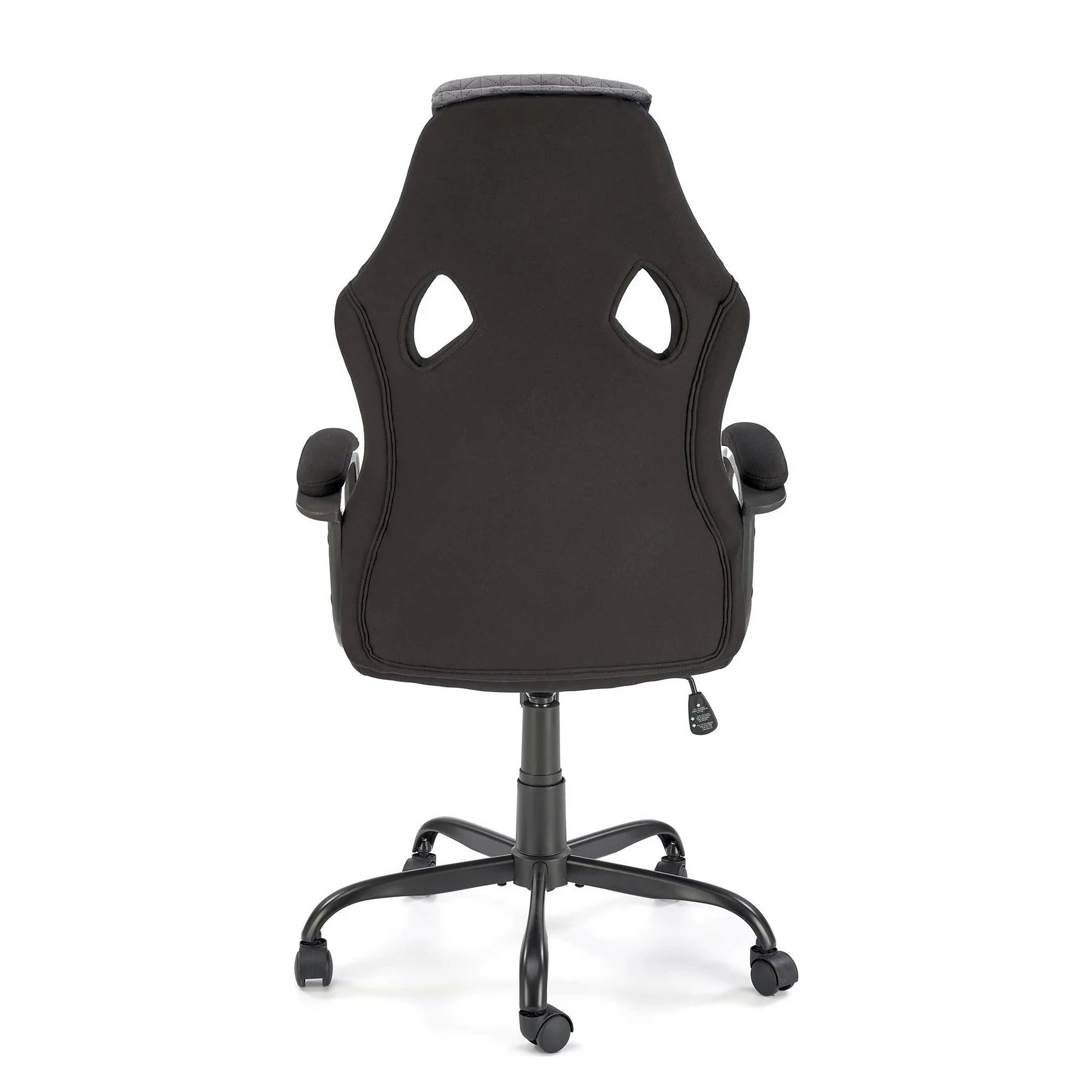 Scaun birou JENSEN, negru/gri, stofa/polipropilena, 65x70x115/125 cm