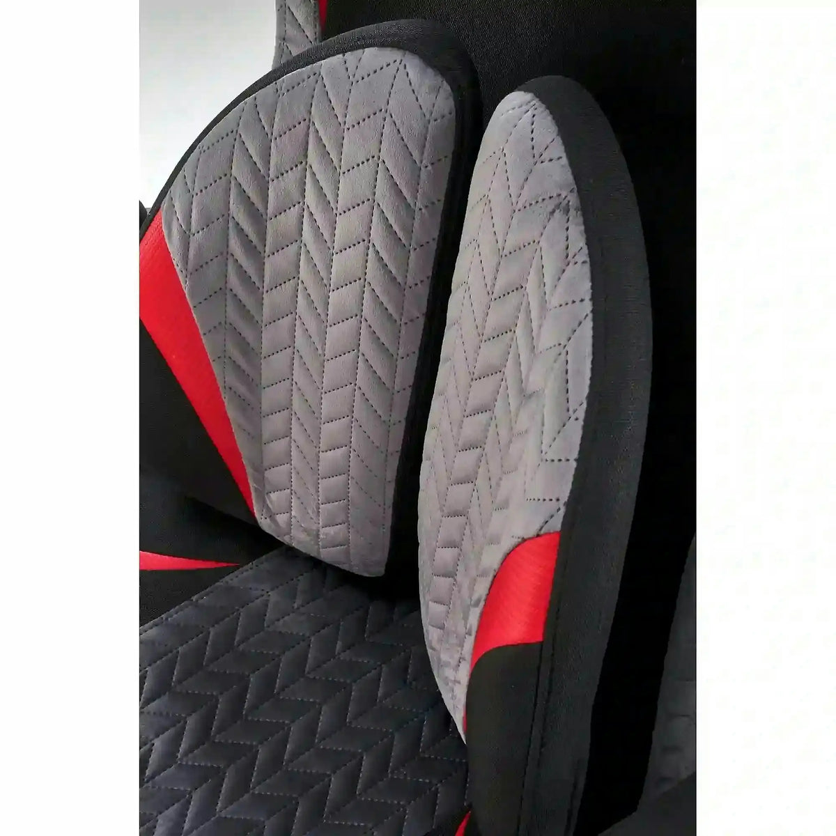 Scaun birou JENSEN, negru/gri, stofa/polipropilena, 65x70x115/125 cm