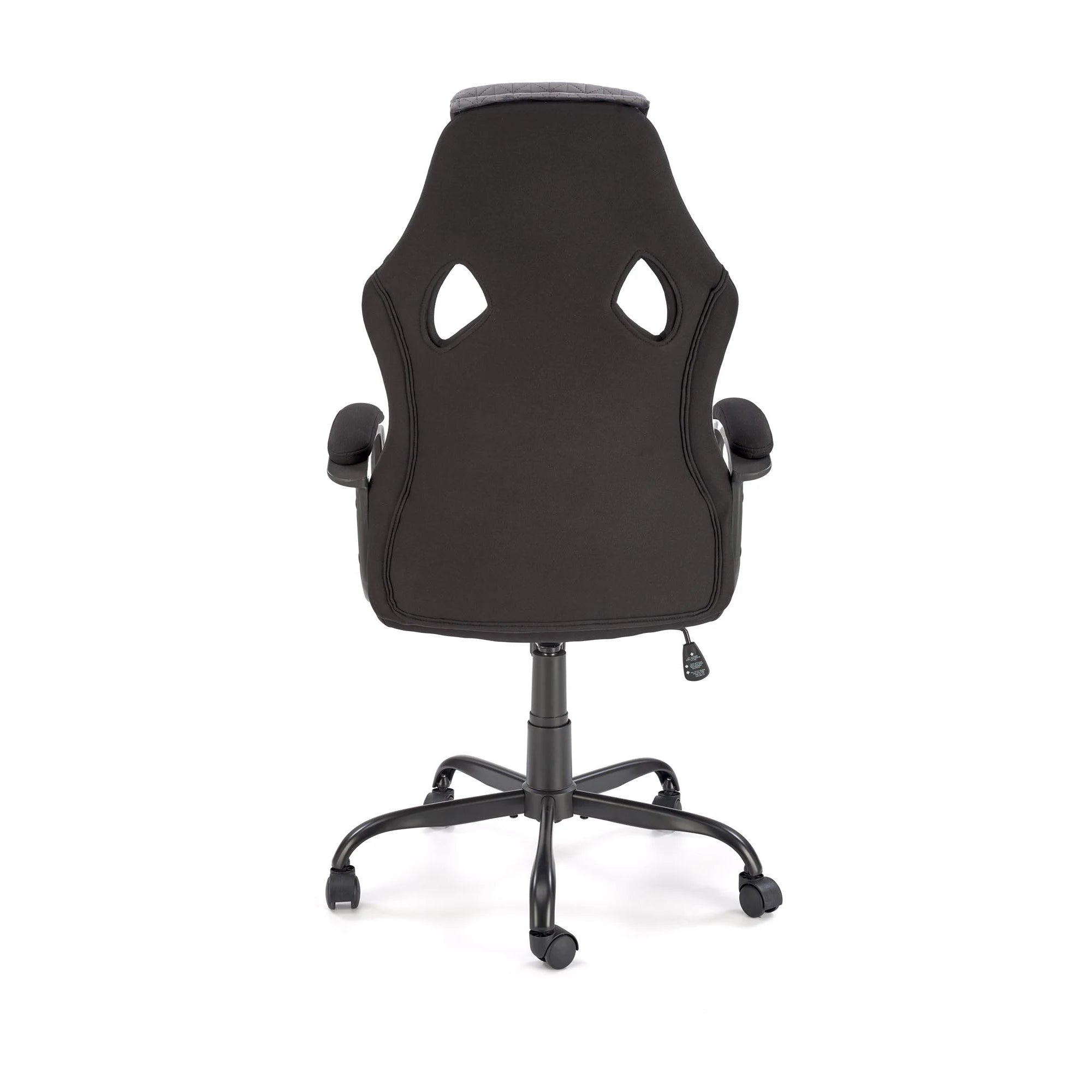 Scaun birou JENSEN, negru/gri, stofa/polipropilena, 65x70x115/125 cm