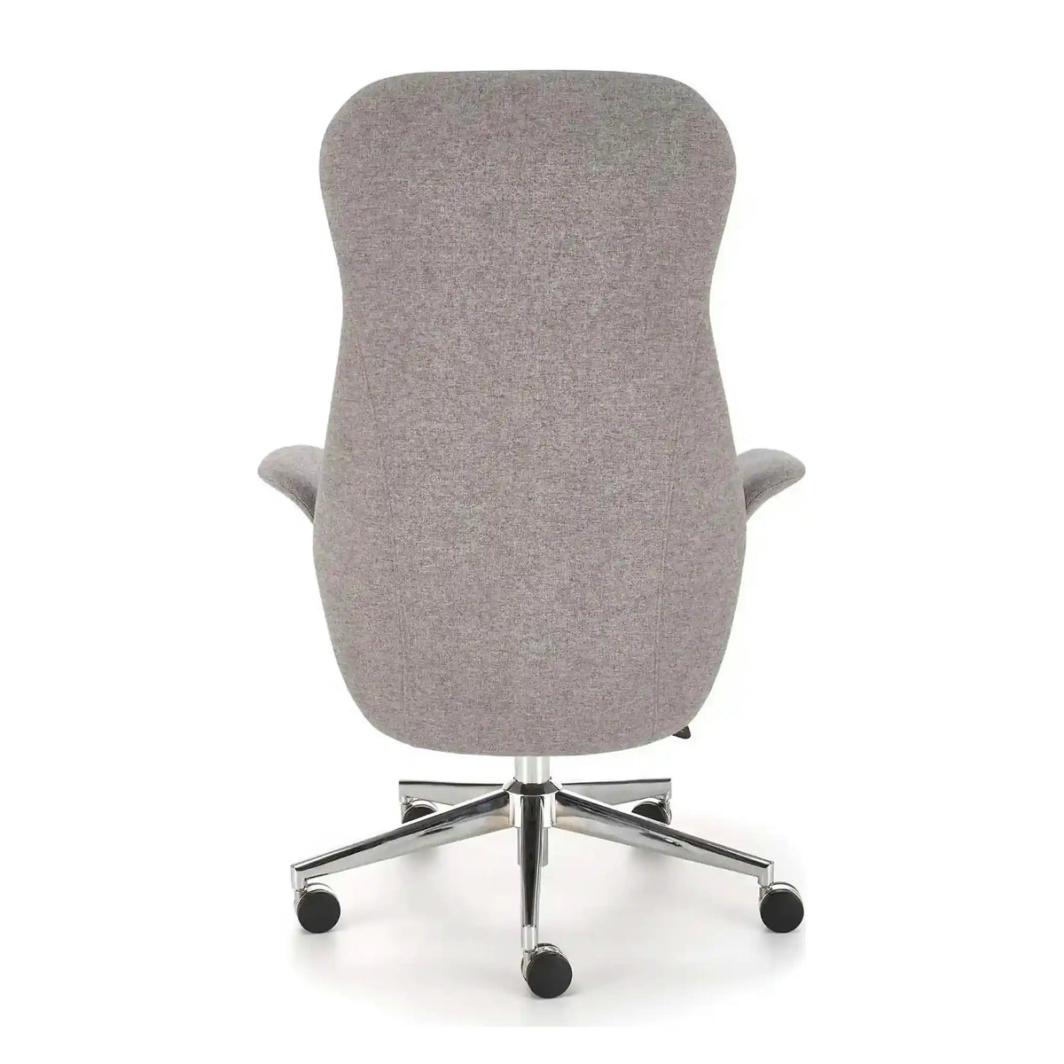 Scaun birou KEVIN, gri deschis, stofa clasica/metal, 74x68x118/125 cm
