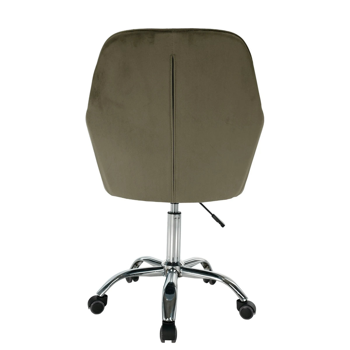 Scaun birou KLIAN, maro/crom, stofa catifelata/metal, 59x61x101 cm