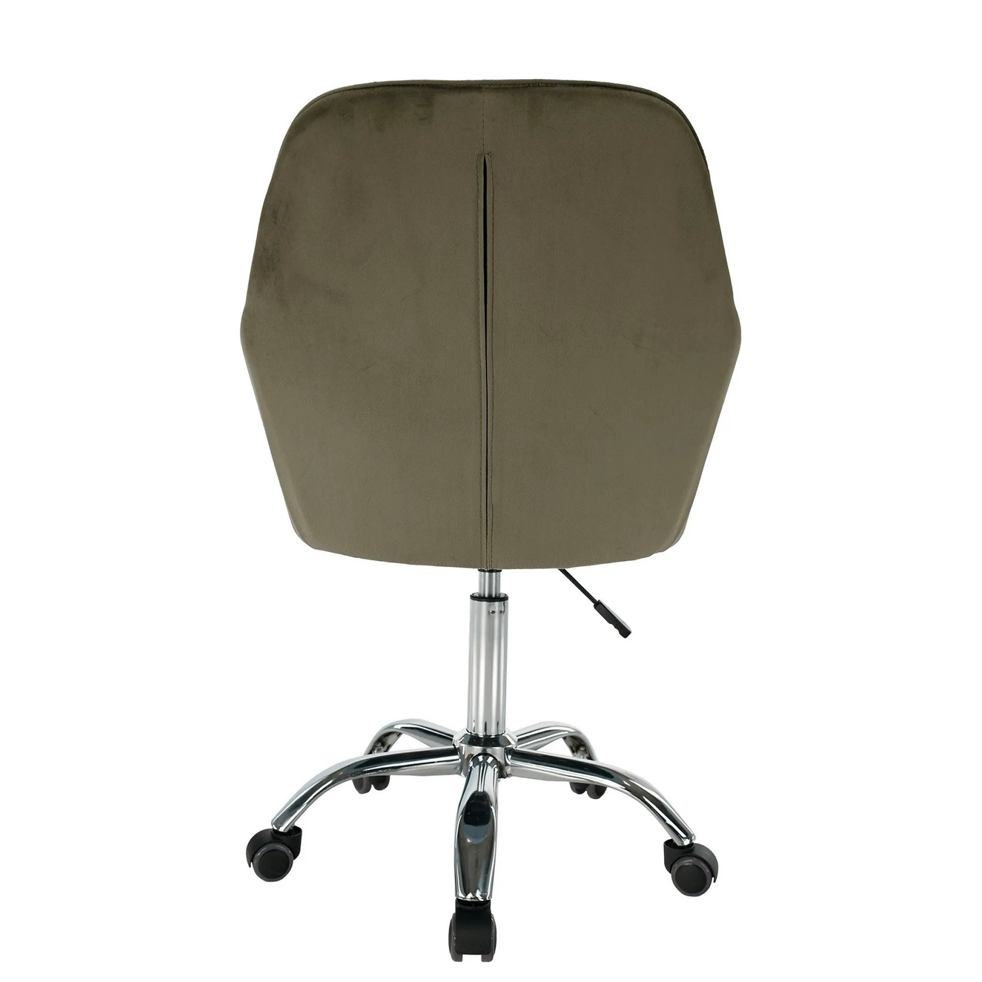 Scaun birou KLIAN, maro/crom, stofa catifelata/metal, 59x61x101 cm