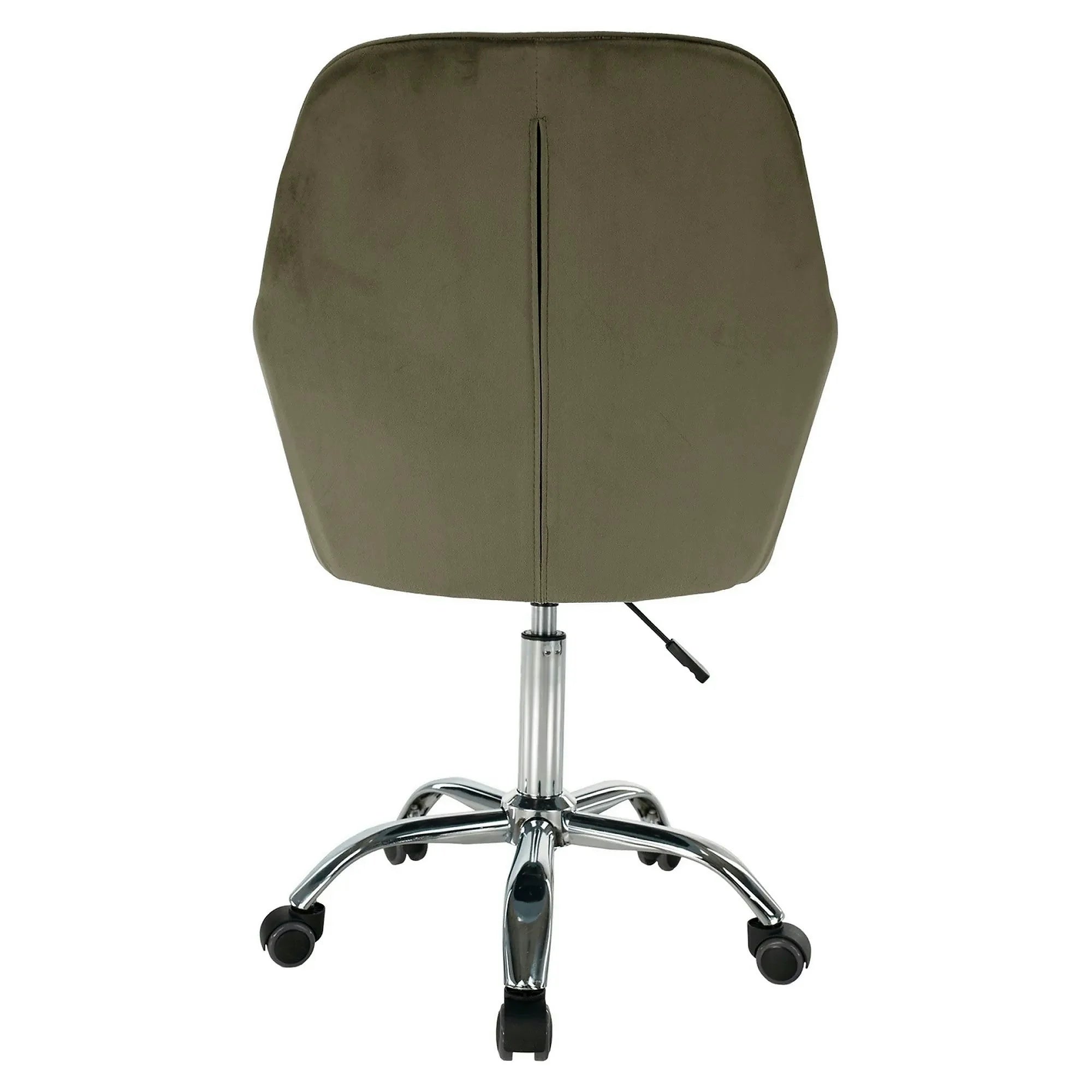 Scaun birou KLIAN, maro/crom, stofa catifelata/metal, 59x61x101 cm