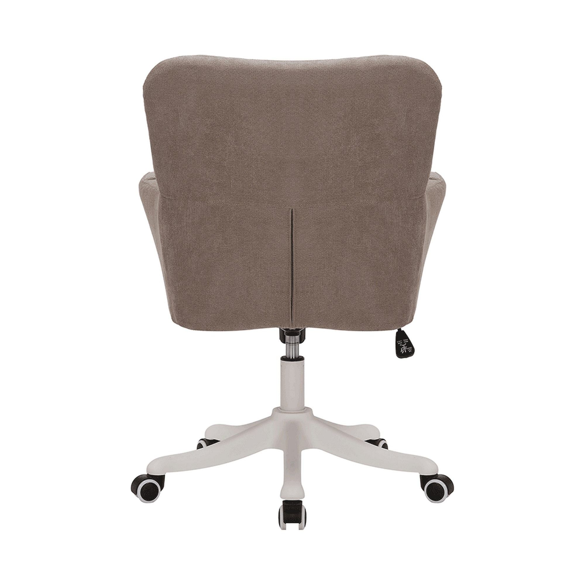 Scaun birou LOREL, grej, stofa clasica/metal, 64x67x90/100 cm