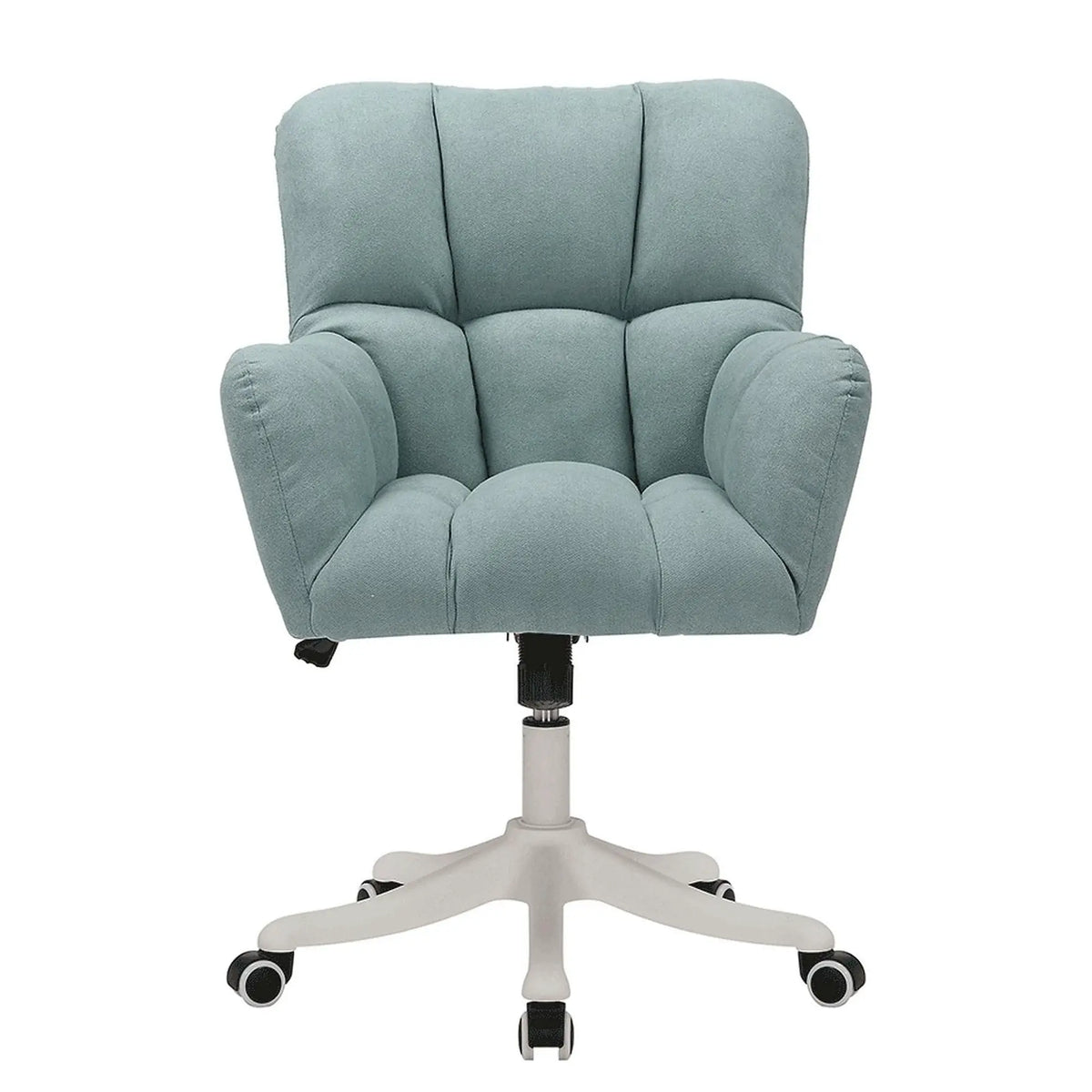 Scaun birou LOREL, verde menta, stofa clasica, 64x67x90/99 cm