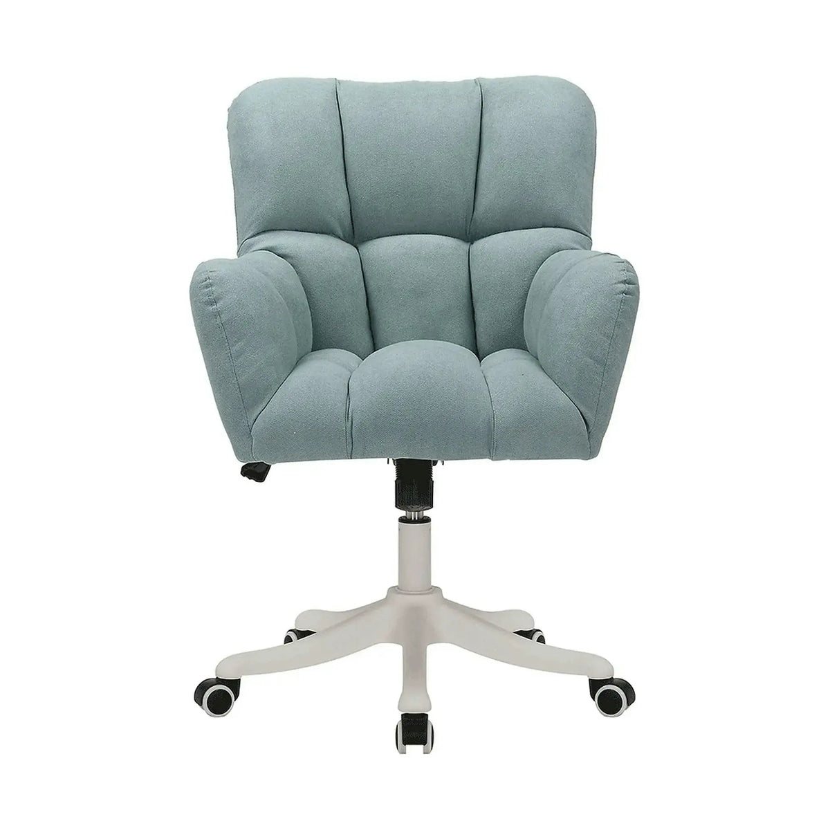 Scaun birou LOREL, verde menta, stofa clasica, 64x67x90/99 cm