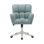Scaun birou LOREL, verde menta, stofa clasica, 64x67x90/99 cm