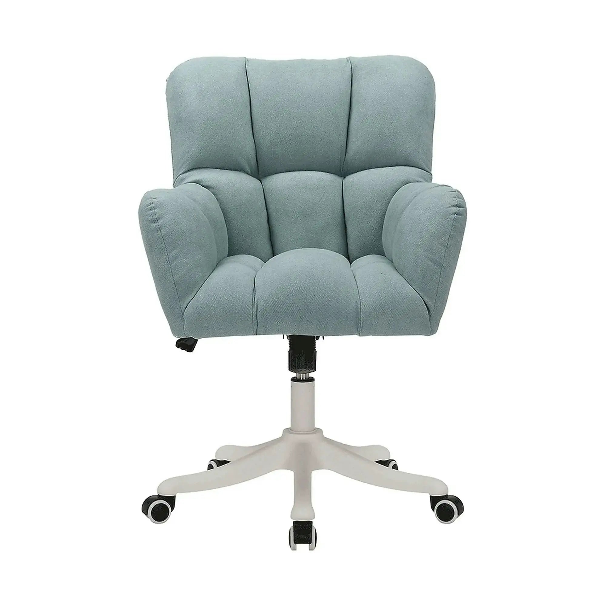 Scaun birou LOREL, verde menta, stofa clasica, 64x67x90/99 cm