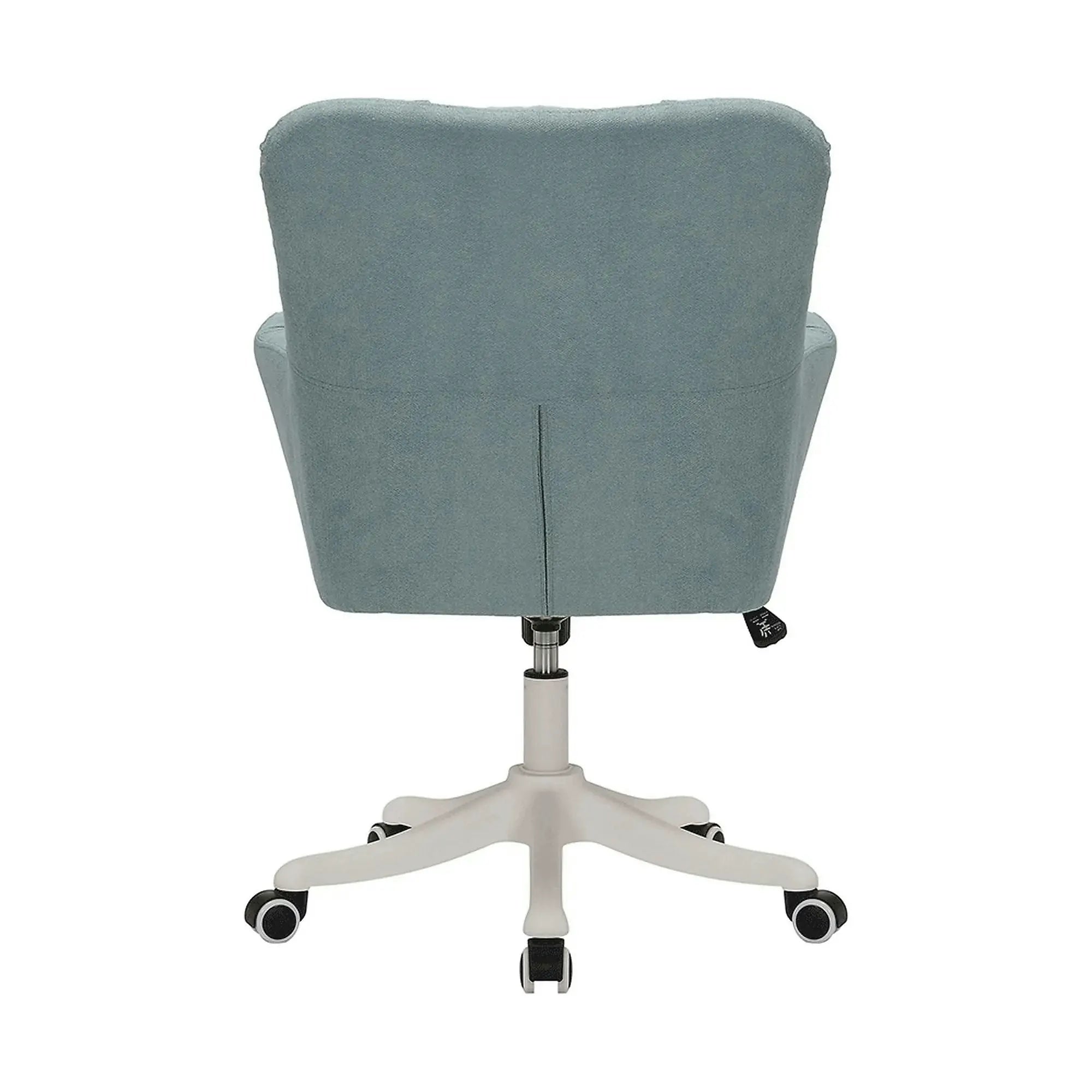 Scaun birou LOREL, verde menta, stofa clasica, 64x67x90/99 cm