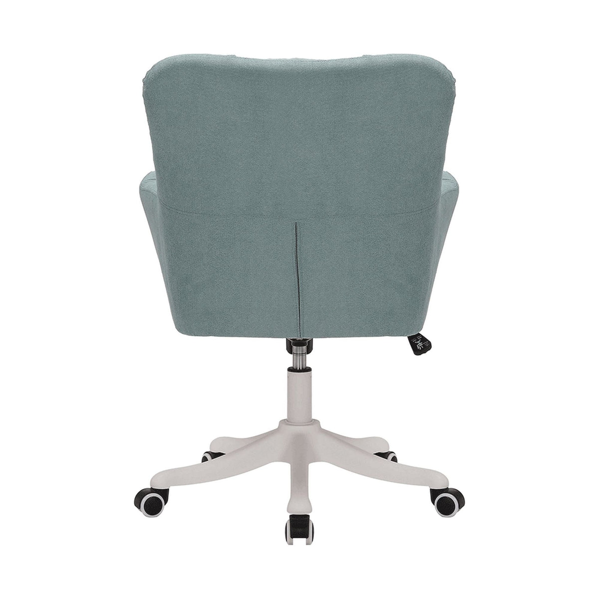 Scaun birou LOREL, verde menta, stofa clasica, 64x67x90/99 cm