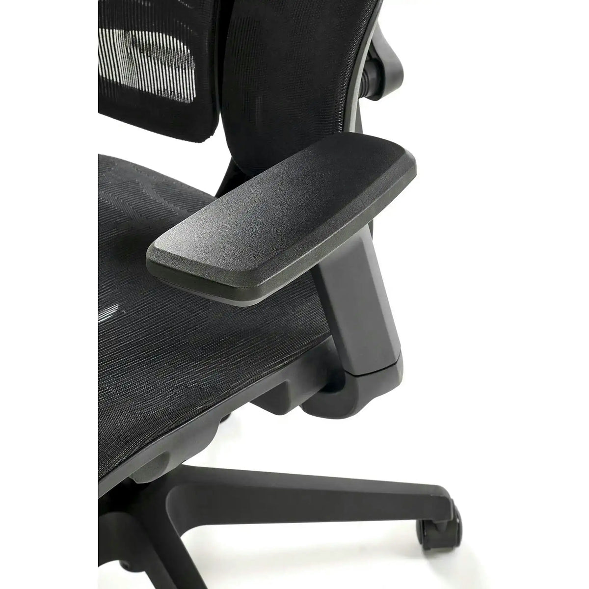 Scaun birou MACAR, negru, stofa clasica/plasa, 71x69x127-133 cm