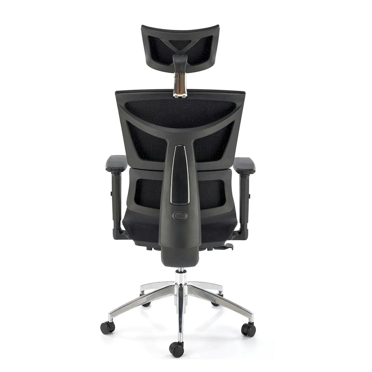 Scaun birou MARCUS, negru, plasa/metal, 65x64x121/140 cm