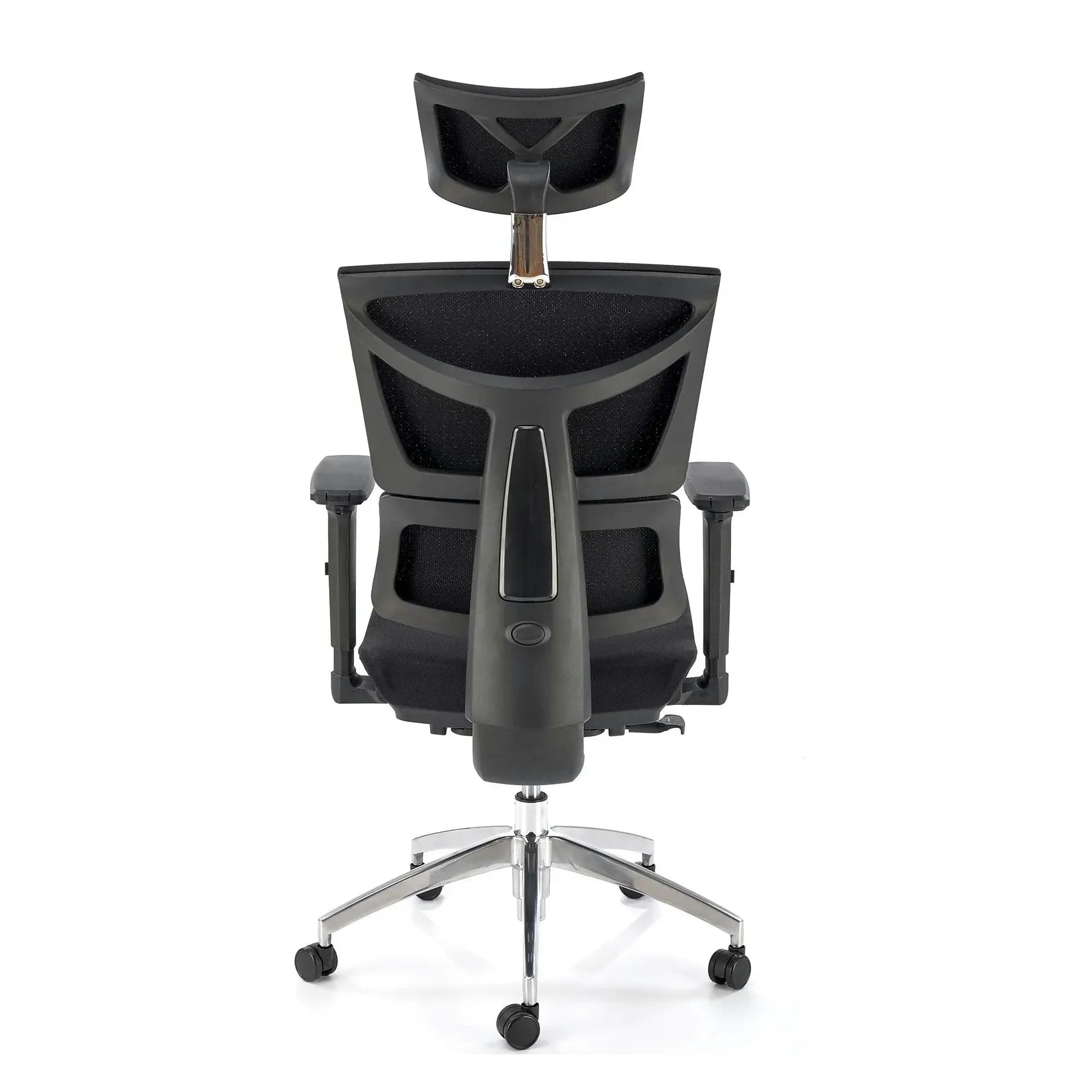 Scaun birou MARCUS, negru, plasa/metal, 65x64x121/140 cm