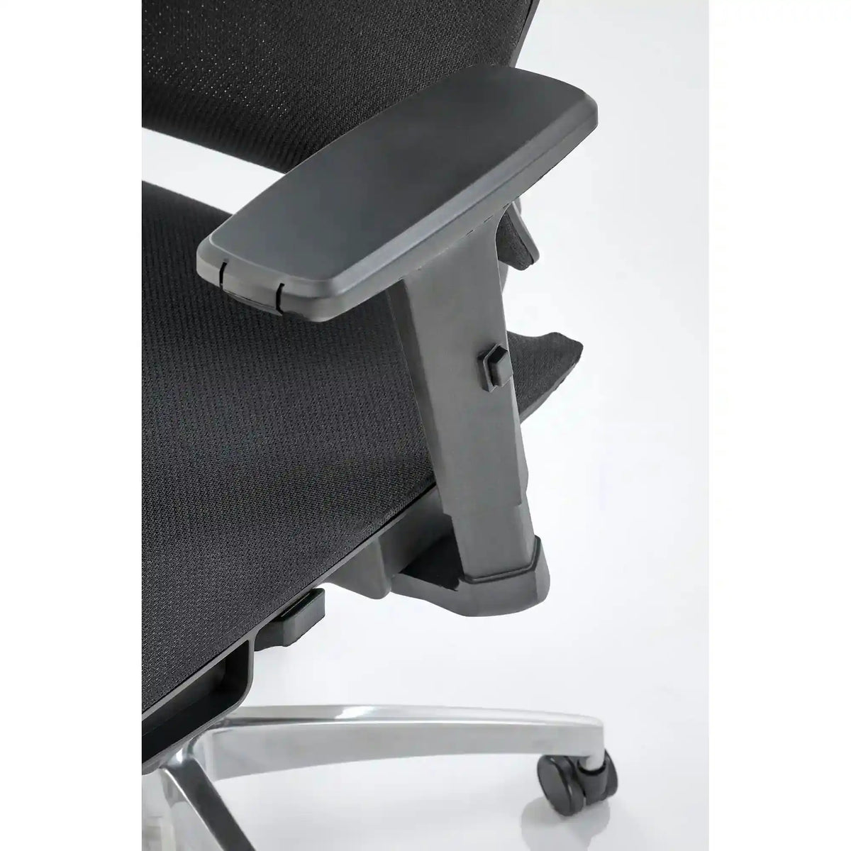 Scaun birou MARCUS, negru, plasa/metal, 65x64x121/140 cm