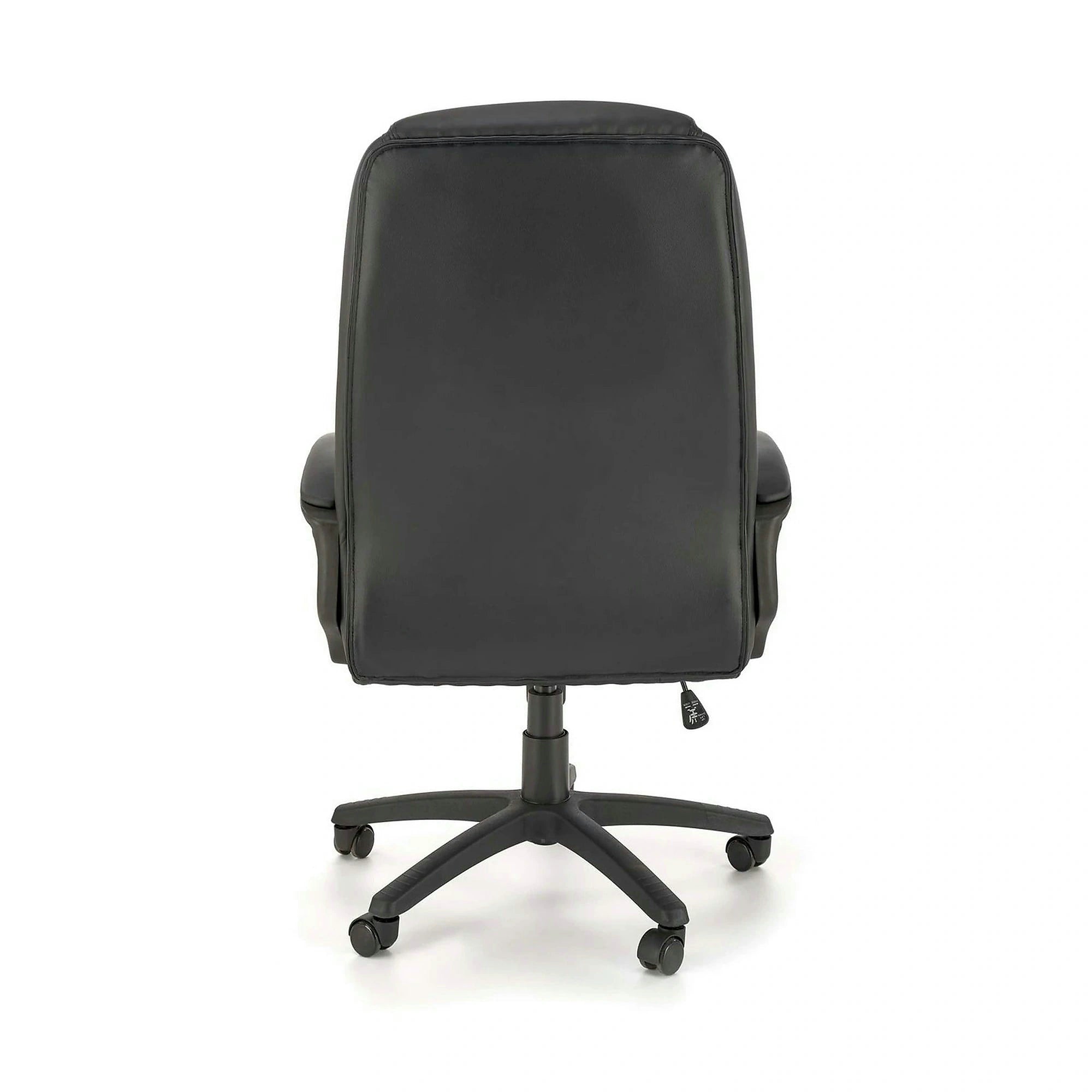 Scaun birou MARIO, negru, piele ecologica, 67x75x114/124 cm
