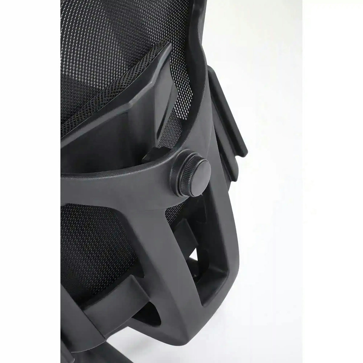 Scaun birou MASON, negru, stofa/plasa, 62x62x120/130 cm