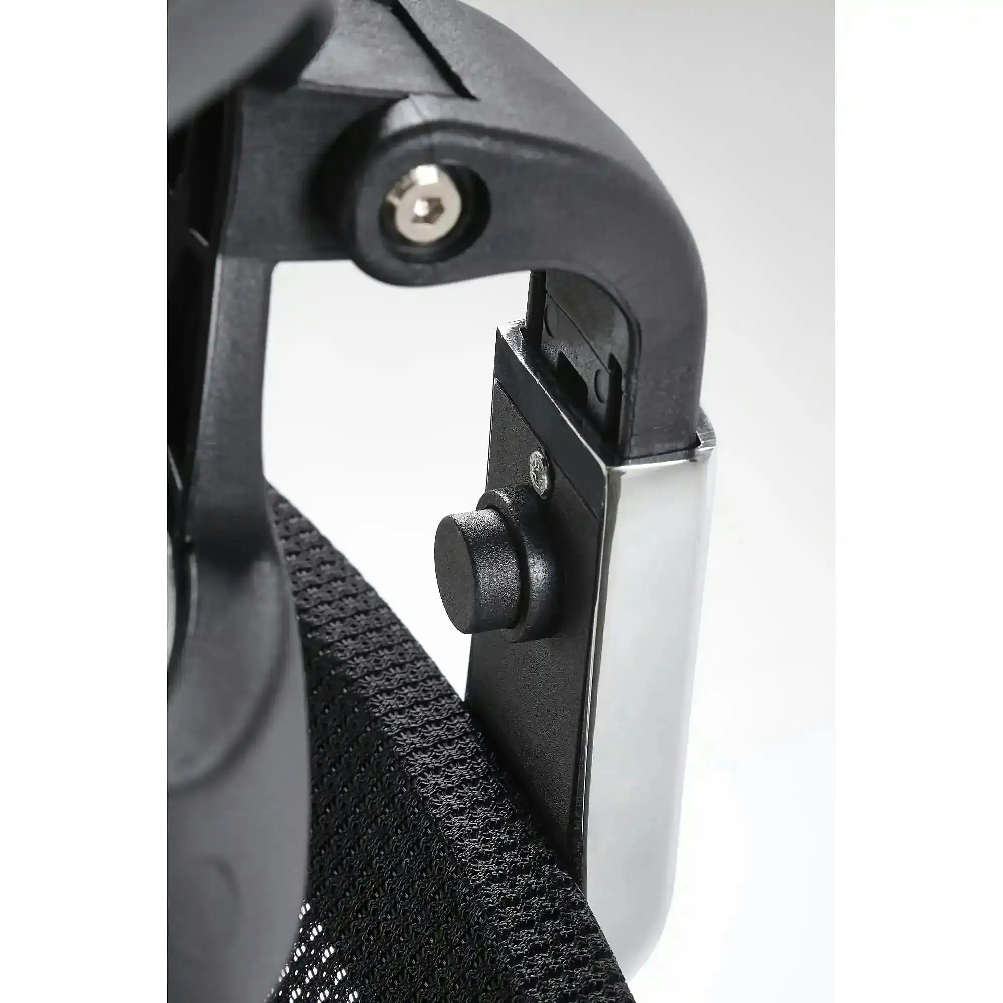 Scaun birou MASON, negru, stofa/plasa, 62x62x120/130 cm
