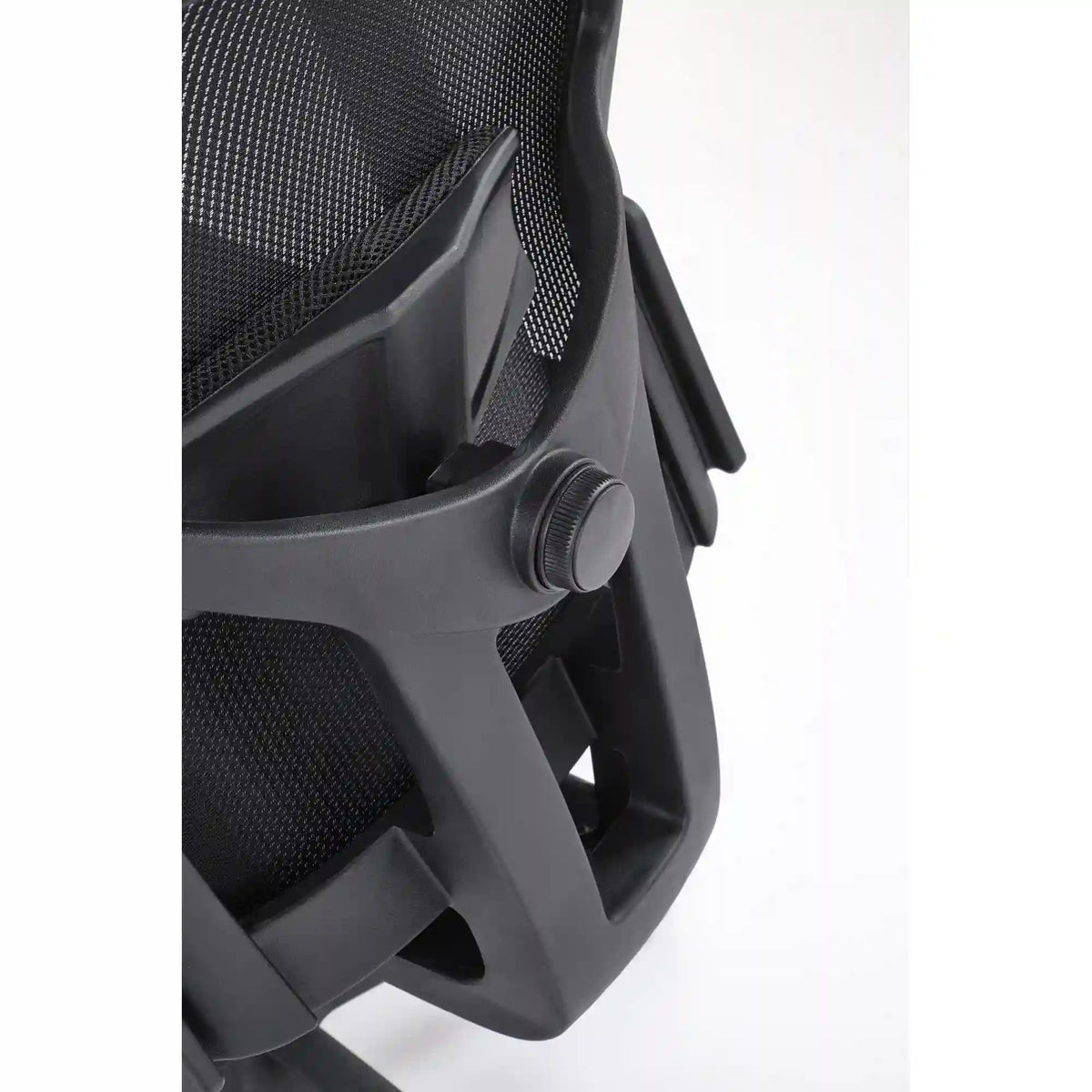 Scaun birou MASON, negru, stofa/plasa, 62x62x120/130 cm