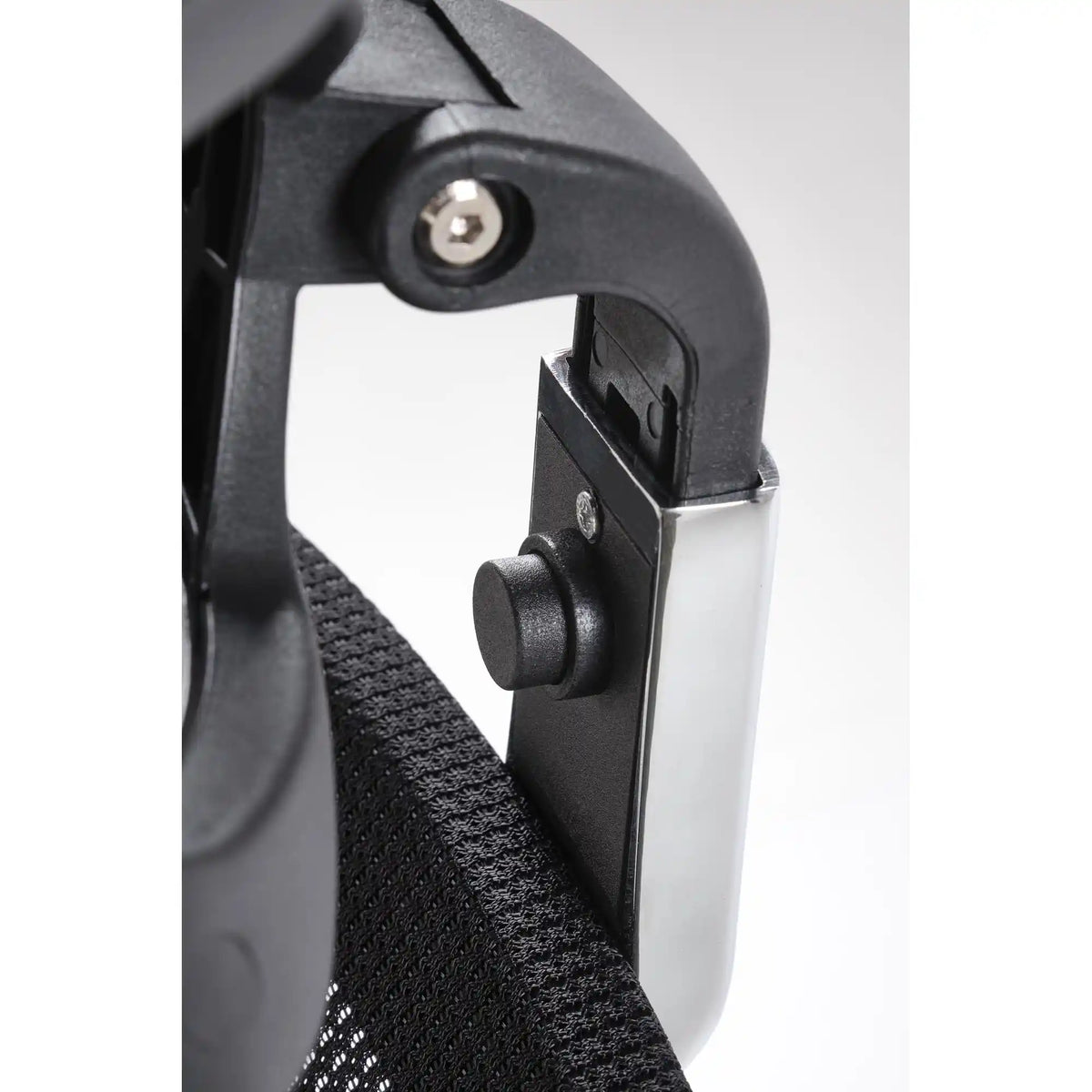 Scaun birou MASON, negru, stofa/plasa, 62x62x120/130 cm